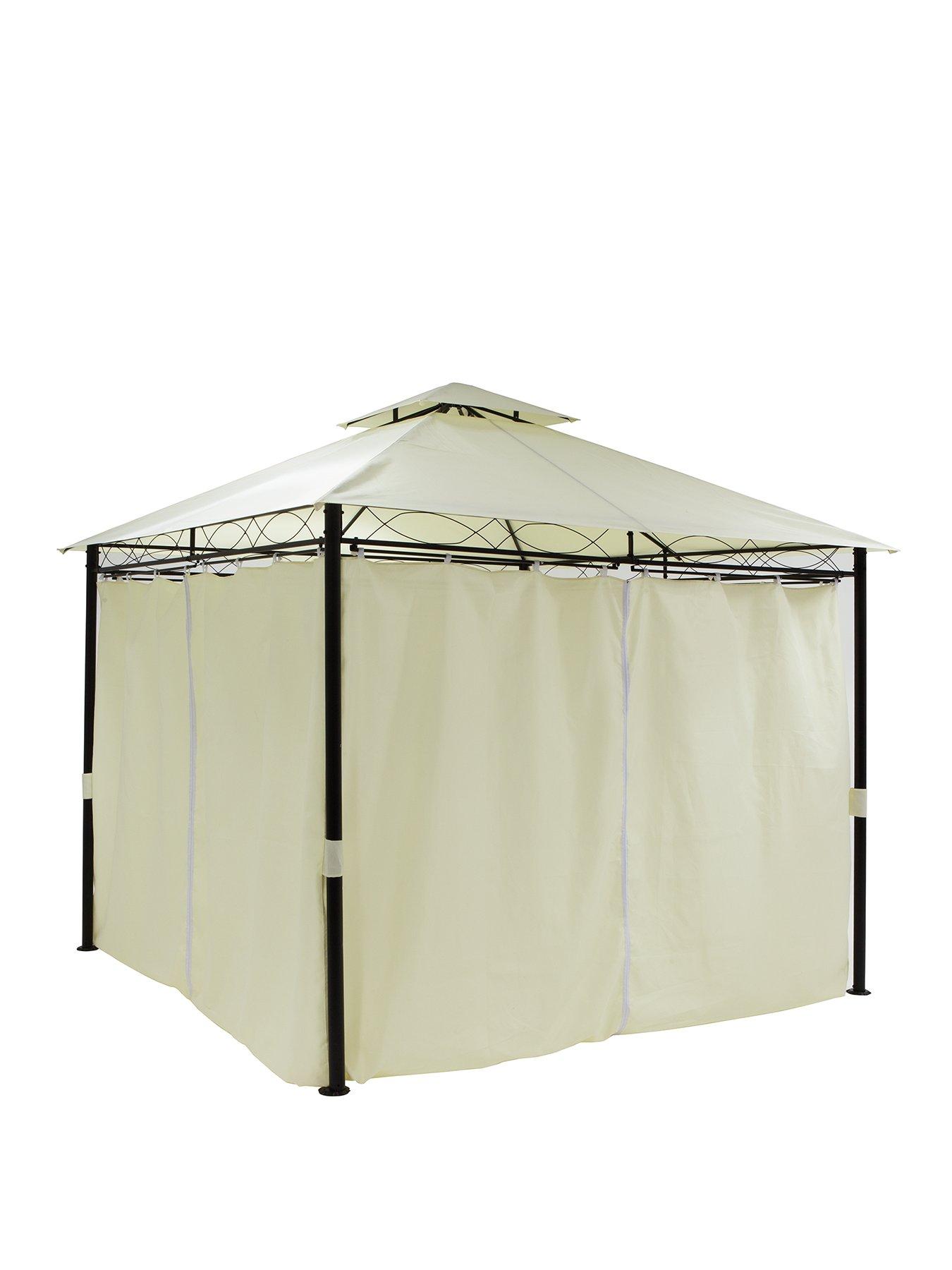 Image 3 of 6 of Very Home 3 X 3M Metal Gazebo With 4 Side Panels