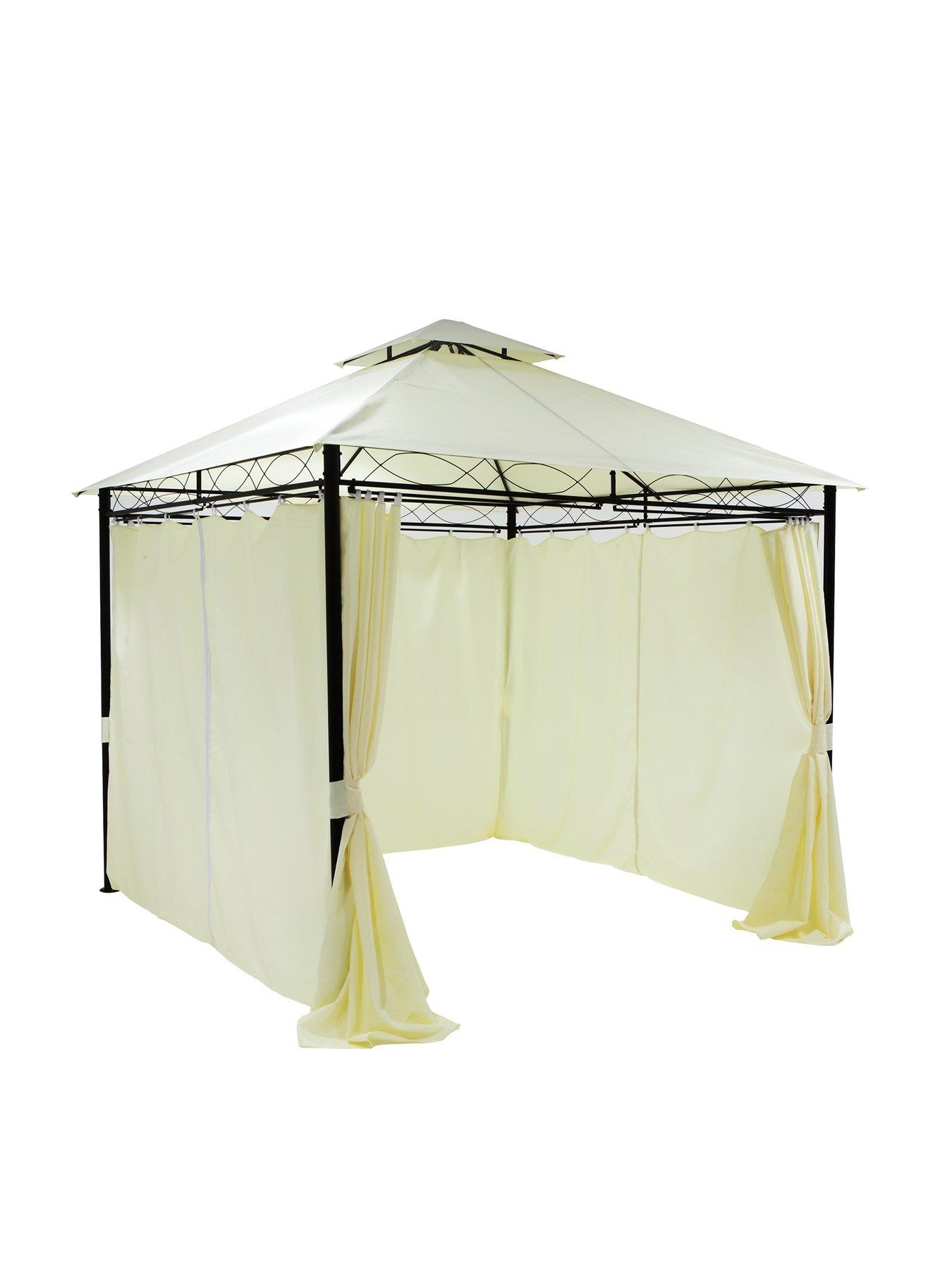 Image 4 of 6 of Very Home 3 X 3M Metal Gazebo With 4 Side Panels