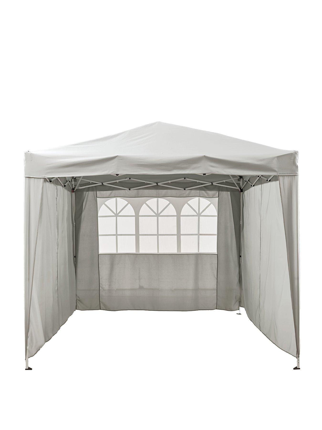 Image 2 of 6 of Very Home 2.5 X 2.5M Pop Up Gazebo With 3 Piece Side Panels -Grey