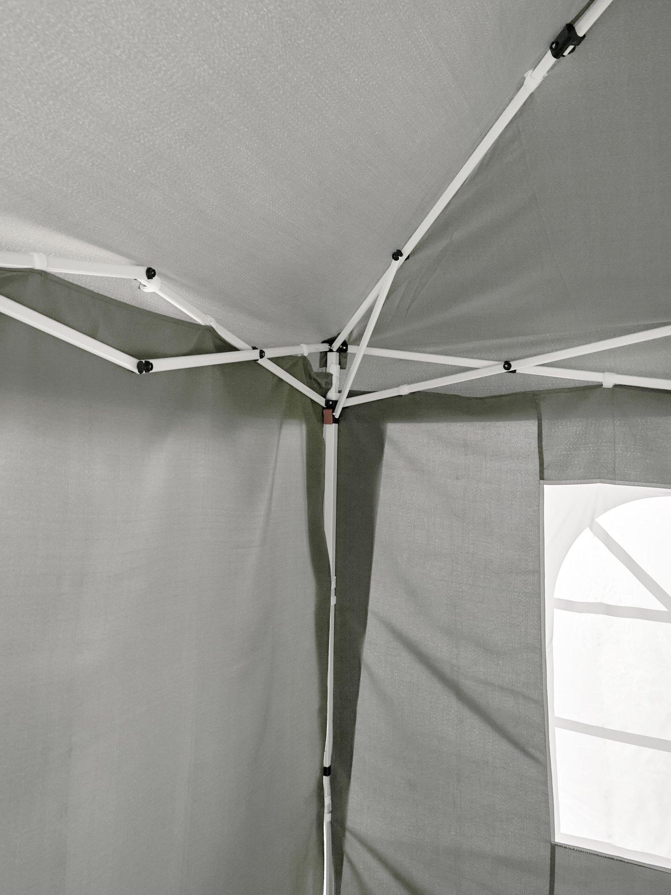 Image 6 of 6 of Very Home 2.5 X 2.5M Pop Up Gazebo With 3 Piece Side Panels -Grey