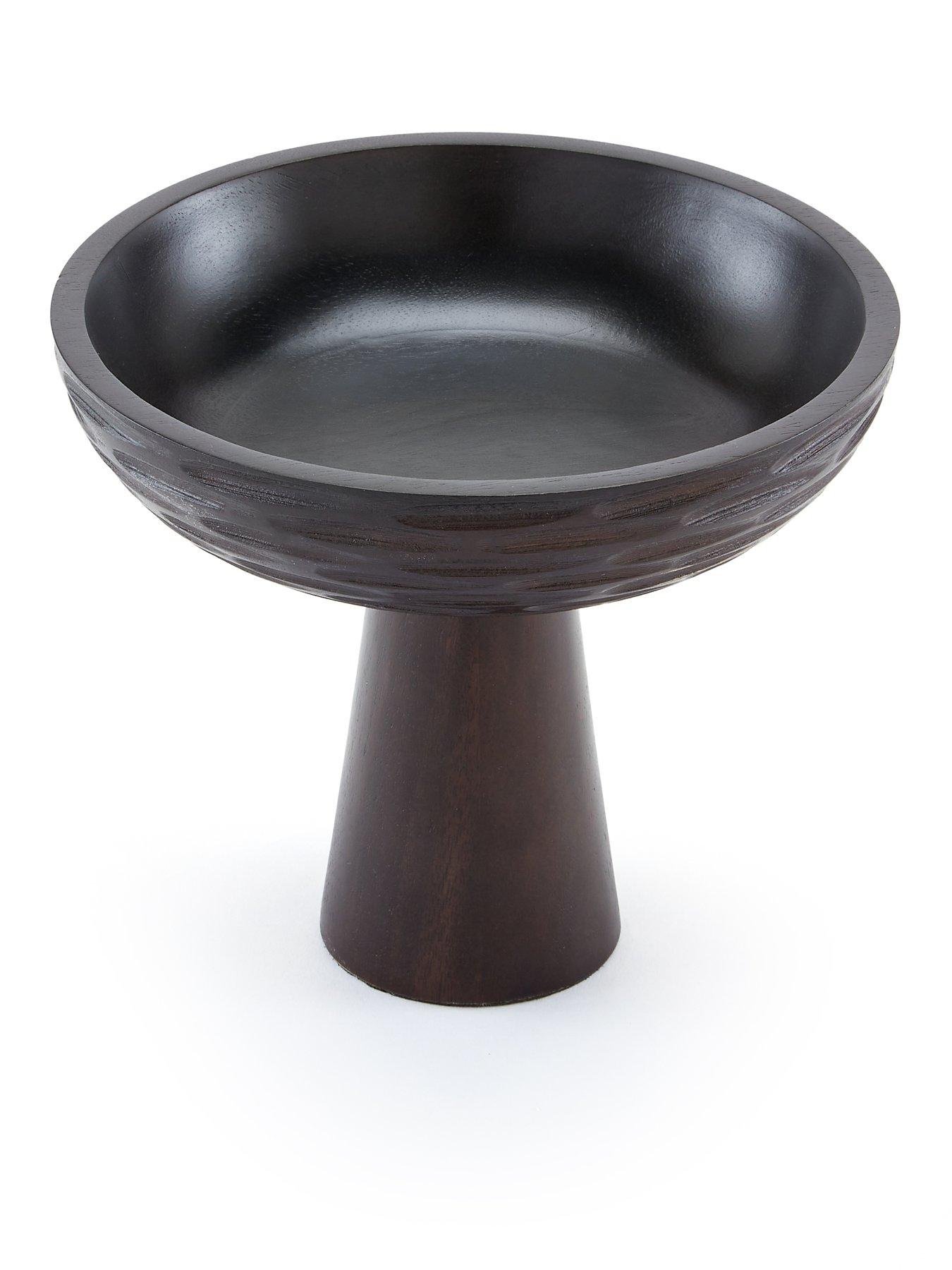 Image 3 of 4 of The Very Collection Carved Wooden Raised Bowl