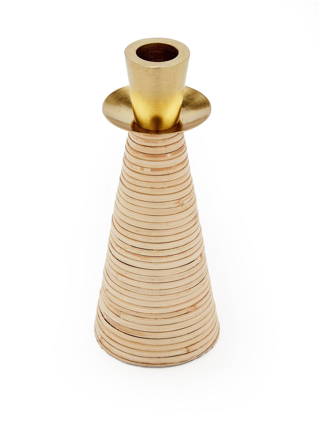 Image 3 of 4 of The Very Collection Bamboo Woven Candle Holder