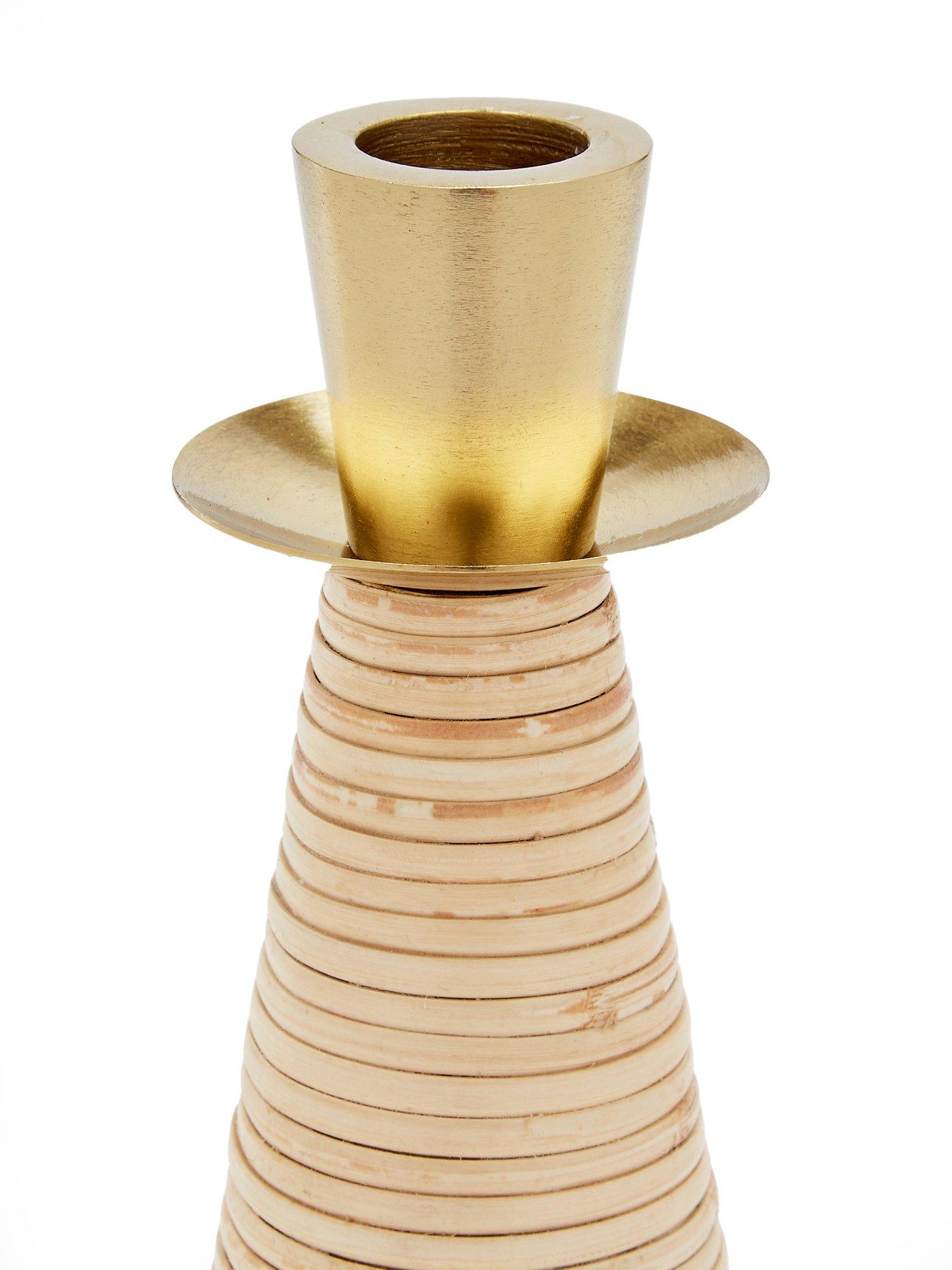 Image 4 of 4 of The Very Collection Bamboo Woven Candle Holder