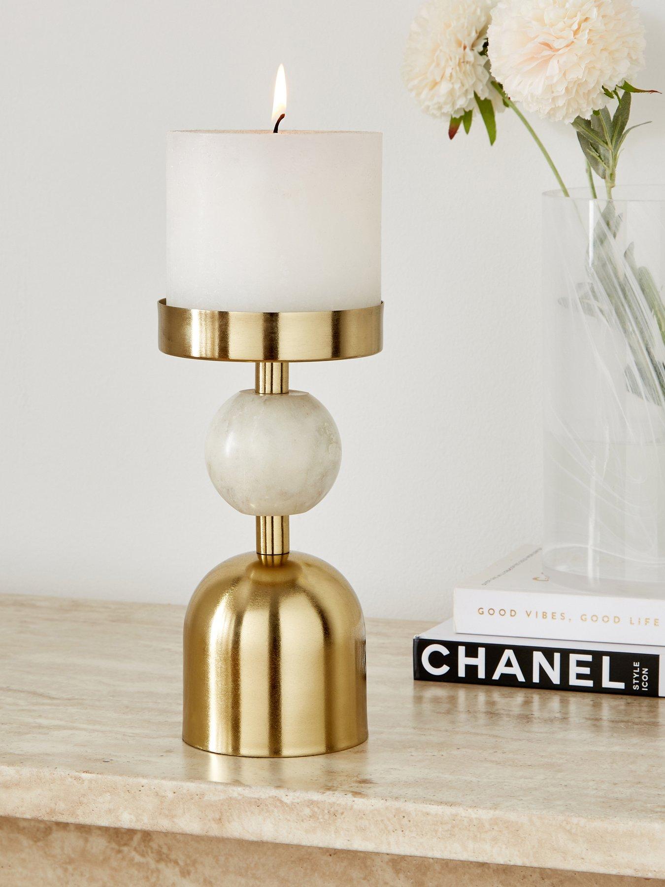 The Very Collection Marble Pillar Candle