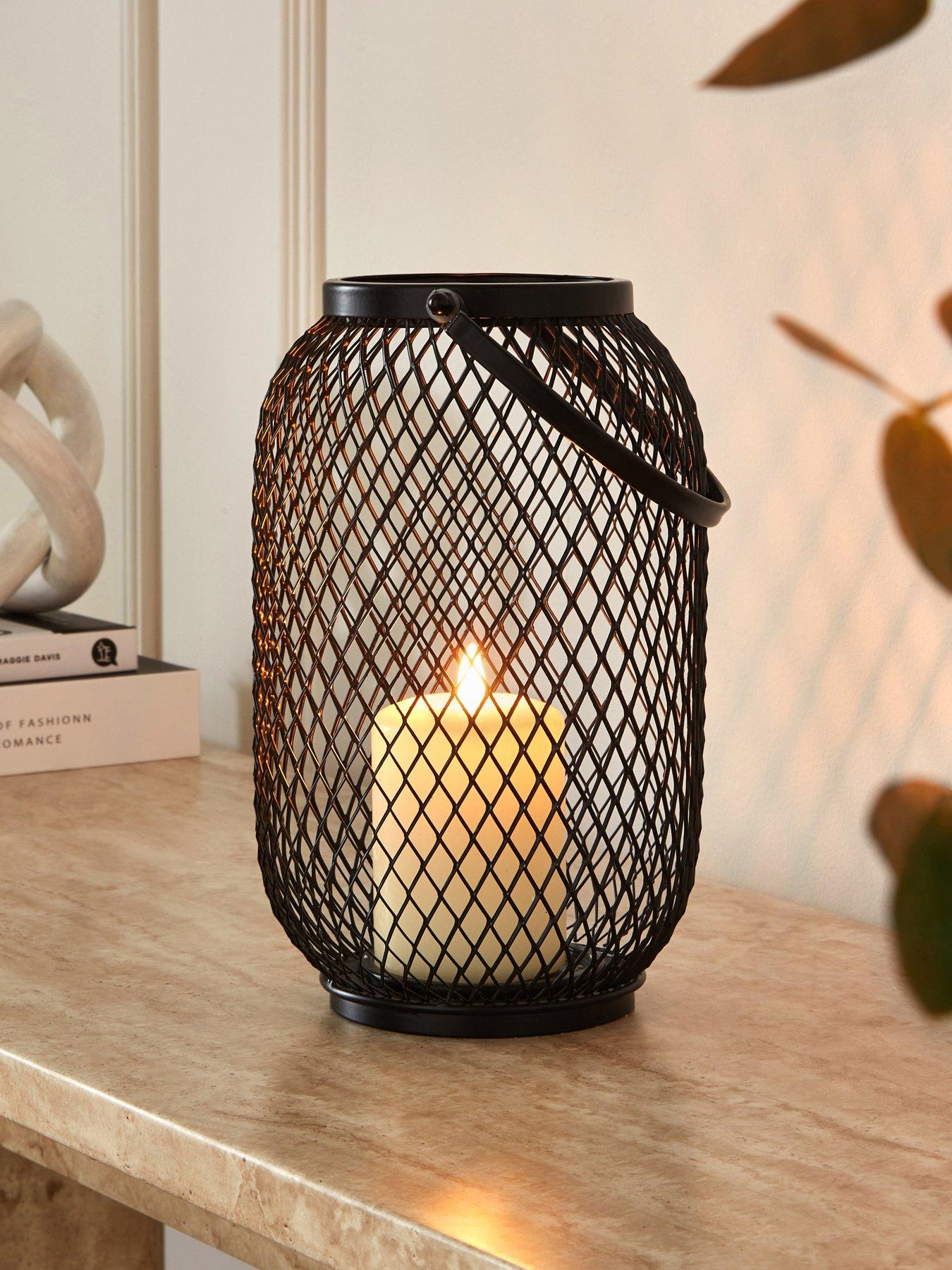 undefined Mesh Metal Lantern