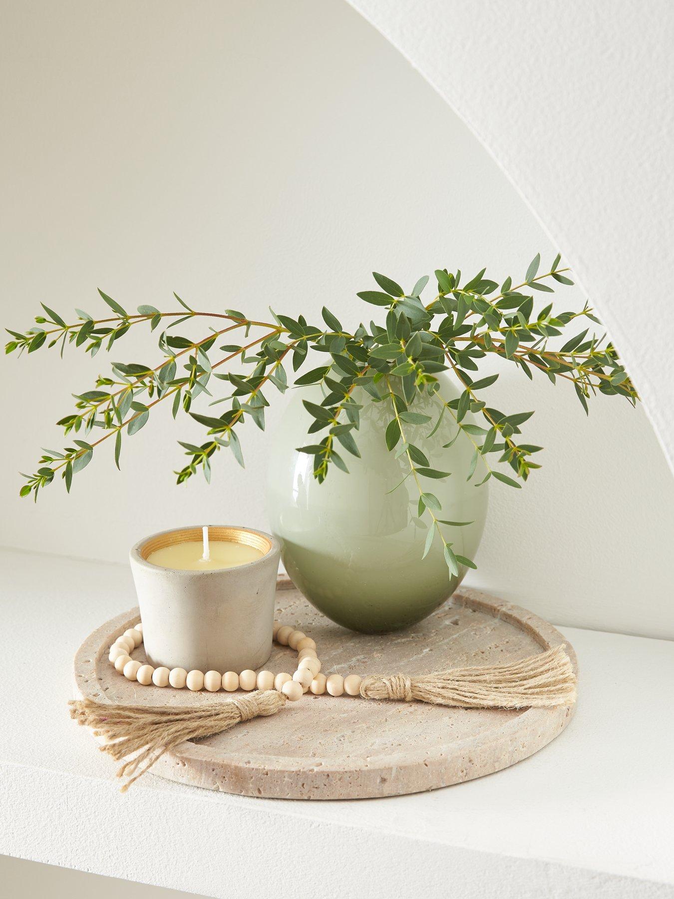 Michelle Keegan Home Travetine Large Round Tray - 25cm