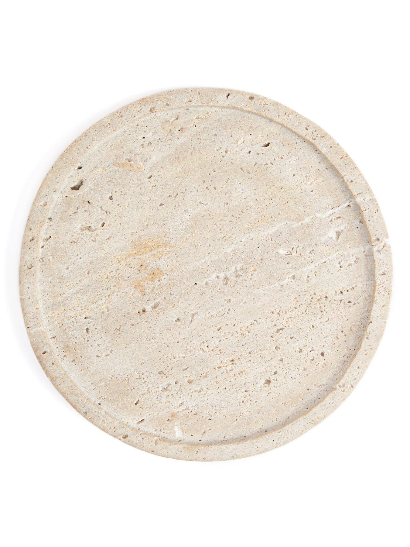 Image 3 of 6 of Michelle Keegan Home Travetine Large Round Tray - 25cm