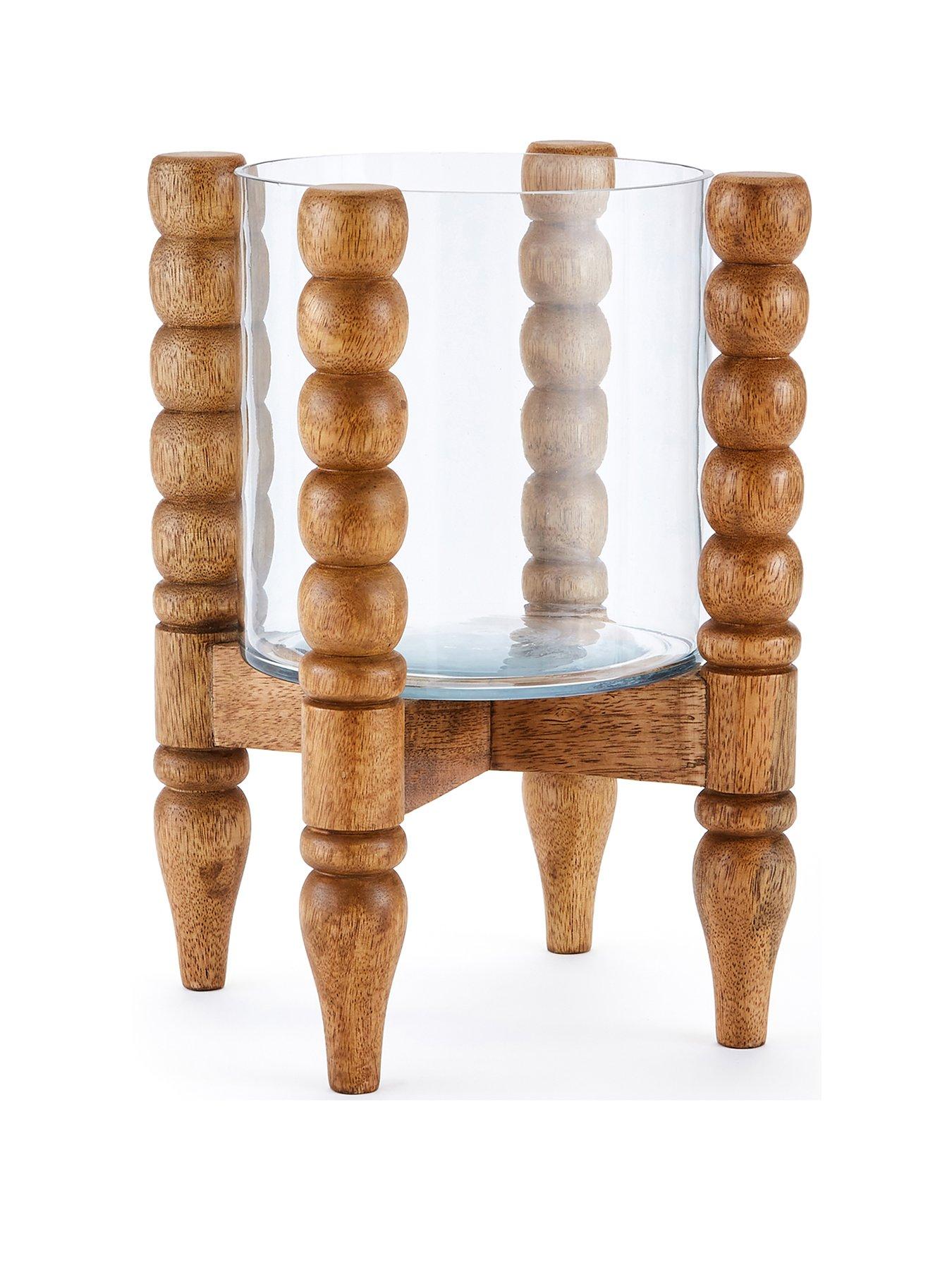 Image 2 of 5 of The Very Collection Rustic Harmony Bobbin Stand with Glass&nbsp;Planter