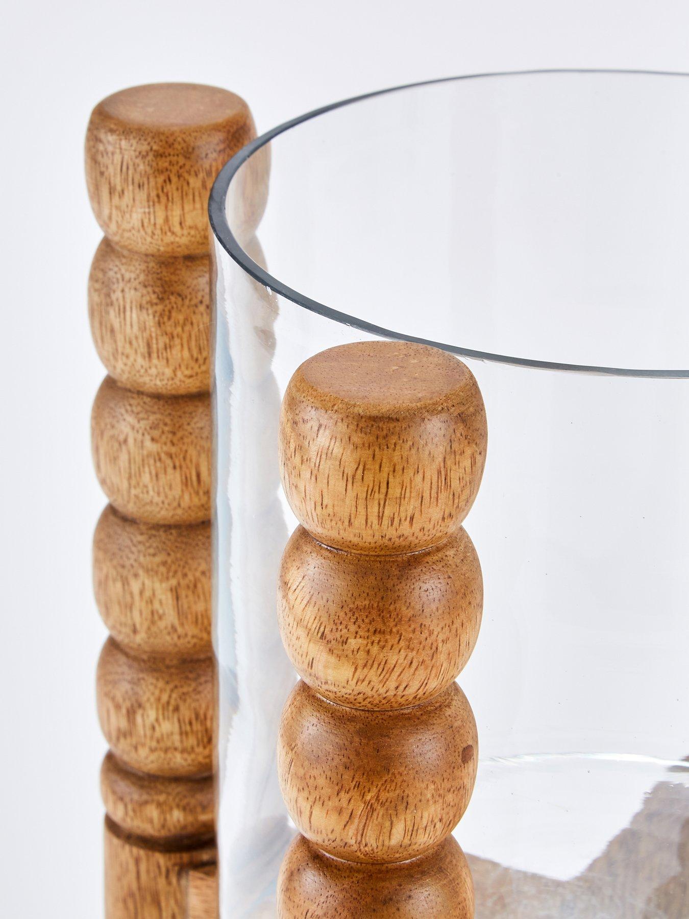 Image 5 of 5 of The Very Collection Rustic Harmony Bobbin Stand with Glass&nbsp;Planter