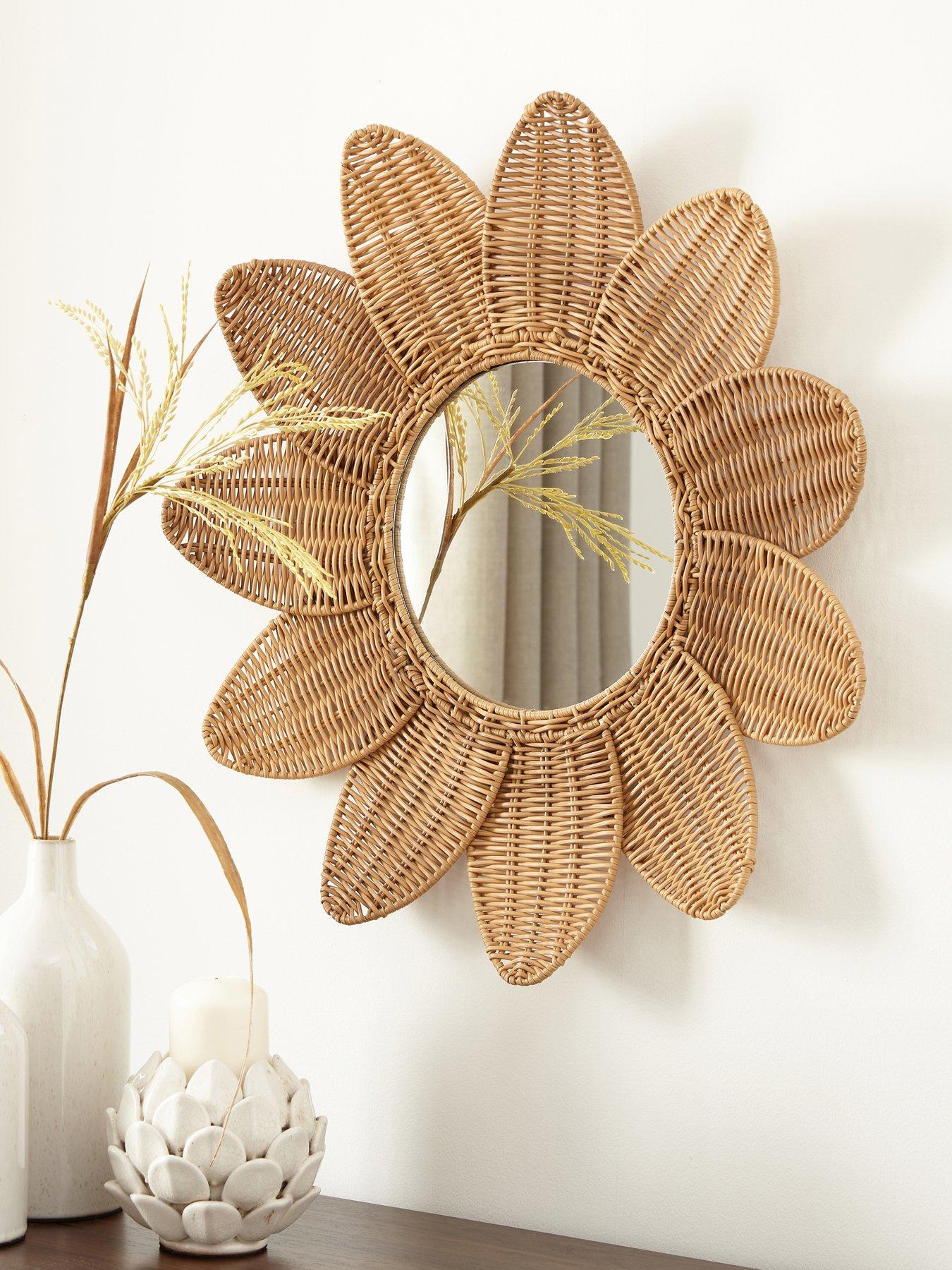 Very Home Flower Mirror Wall Décor 66cm