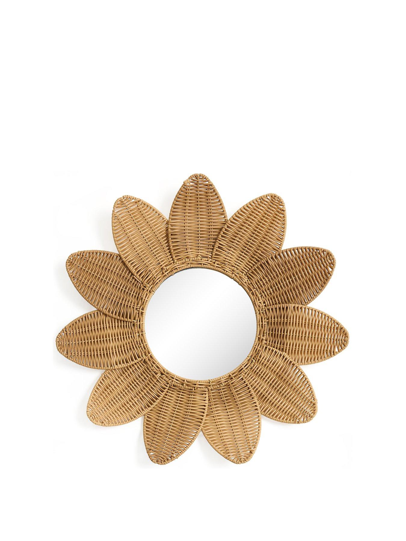 Image 2 of 5 of Very Home Flower Mirror Wall D&eacute;cor 66cm