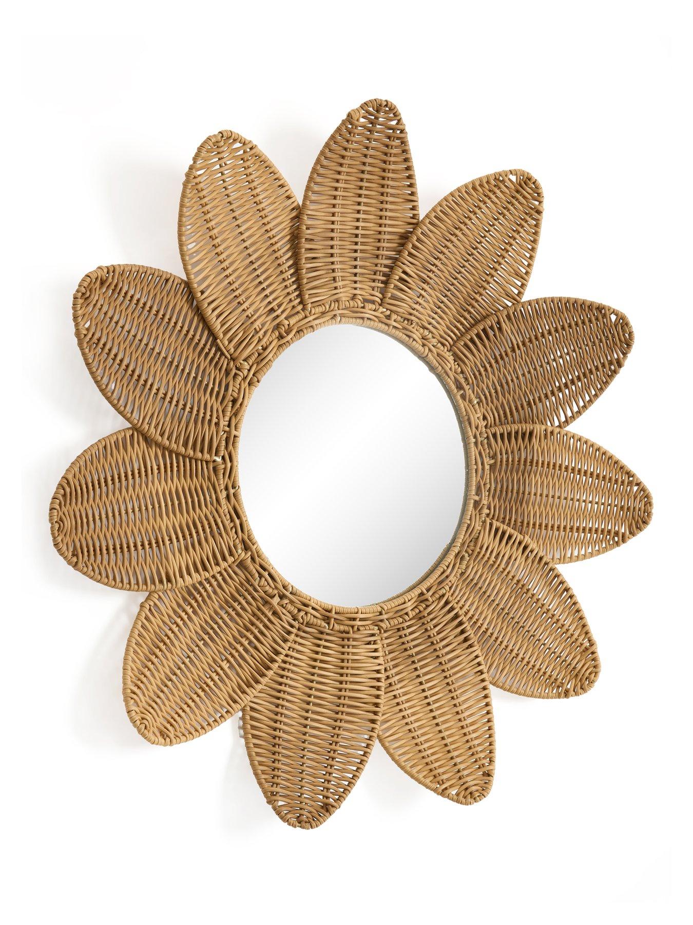 Image 3 of 5 of Very Home Flower Mirror Wall D&eacute;cor 66cm