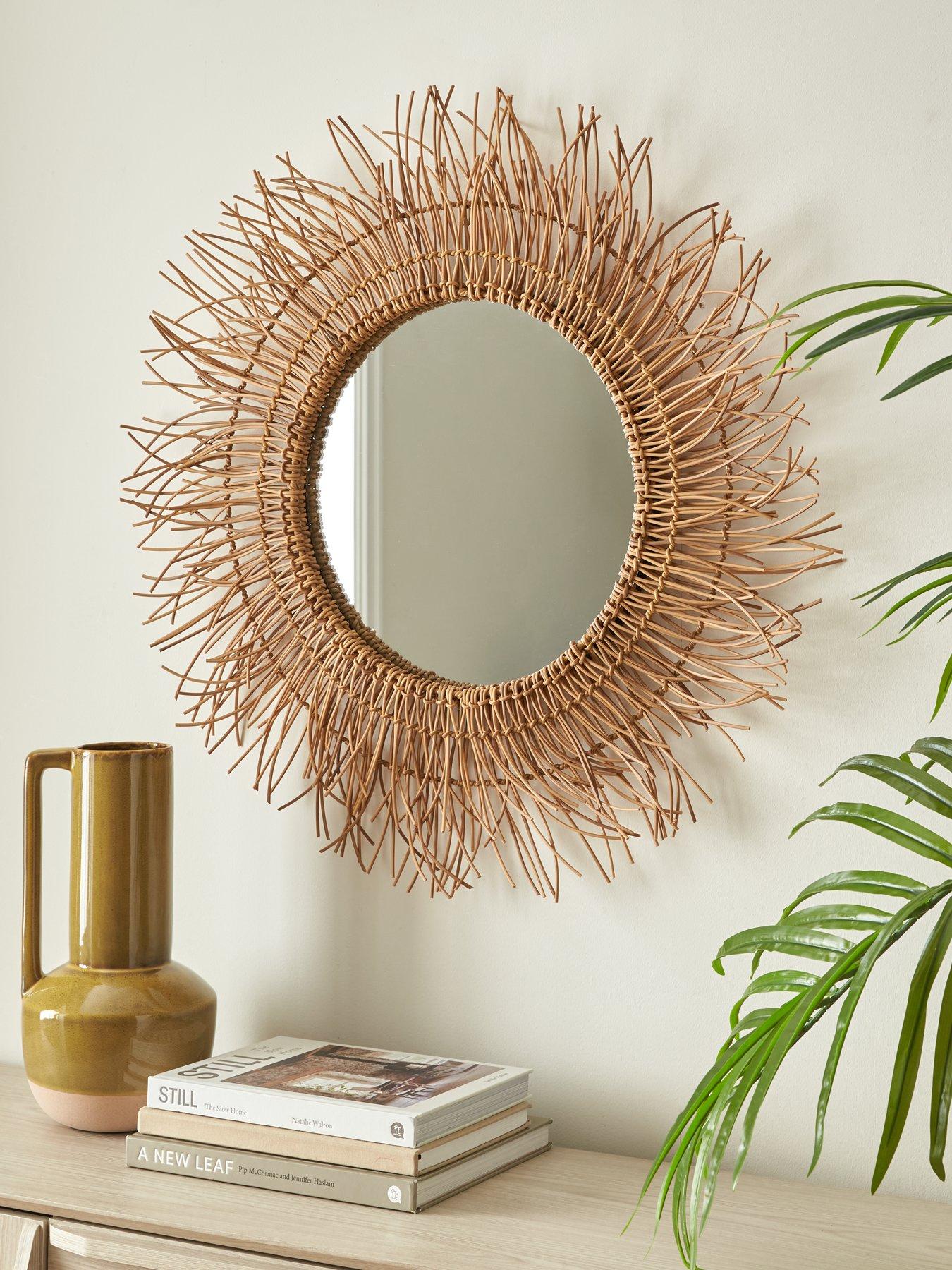 Very Home Round Tassle Mirror 70cm