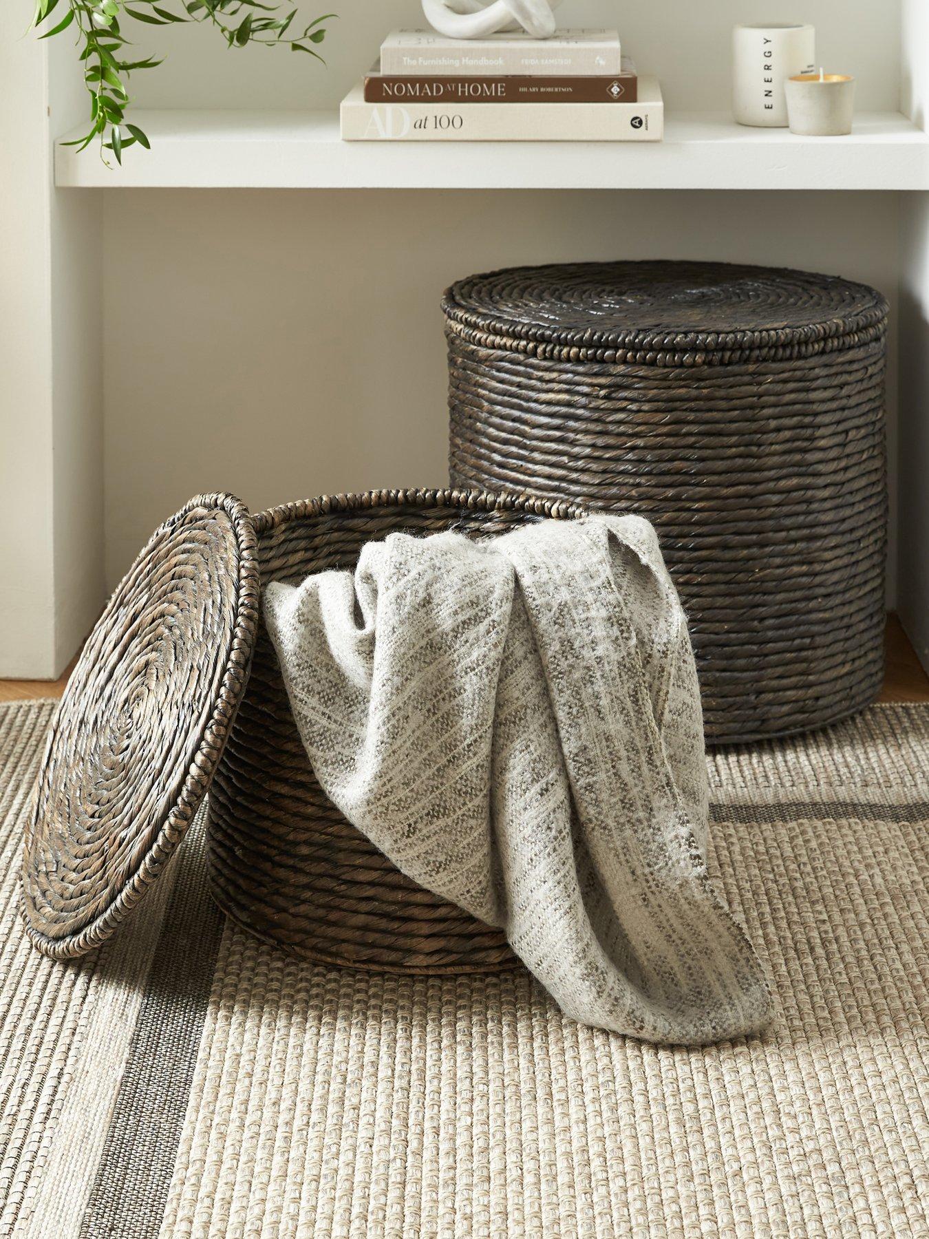 undefined Set of 2 Round Storage Baskets