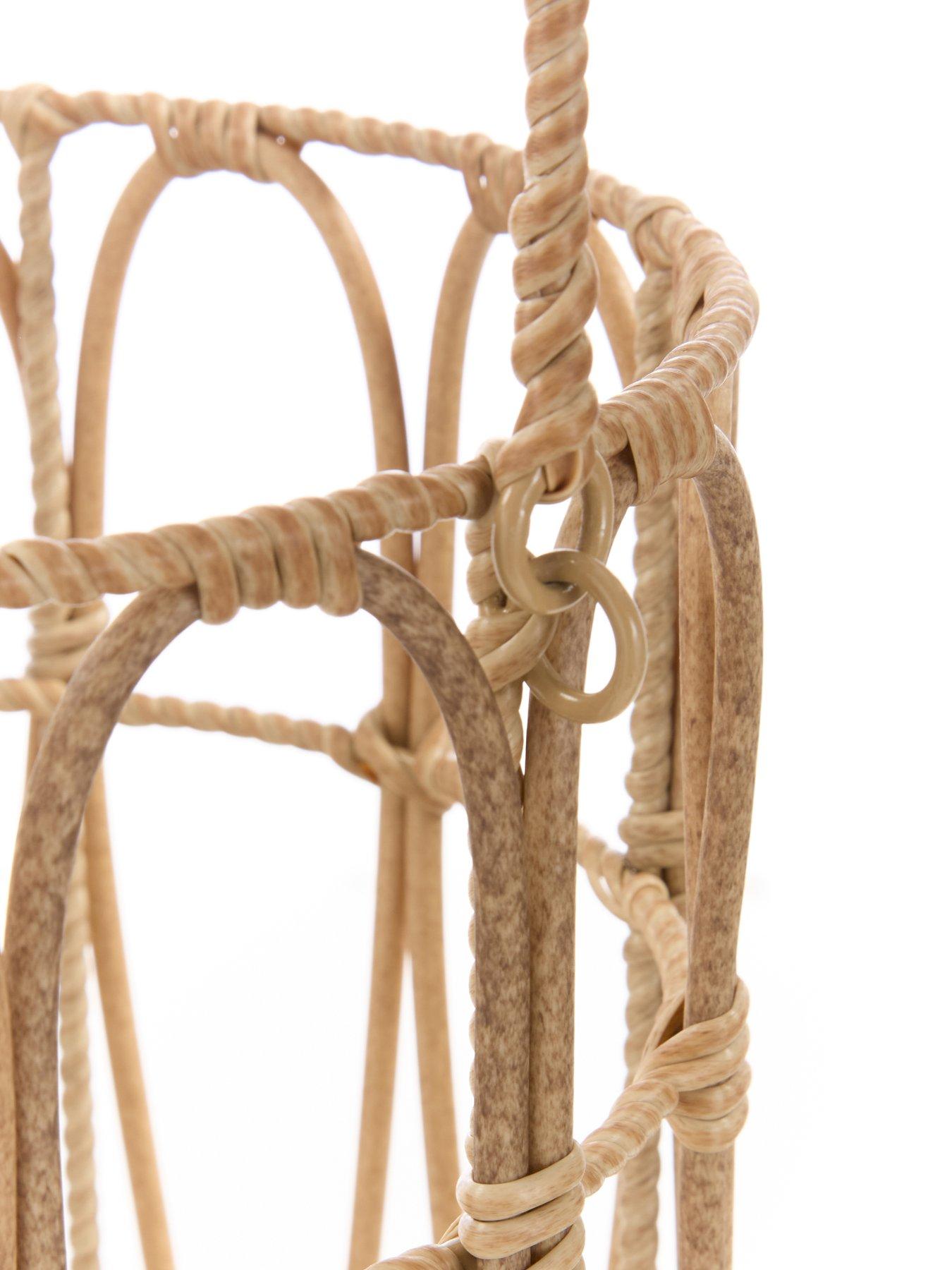 Image 5 of 5 of Very Home Vintage Rattan Lantern with Handle - Large