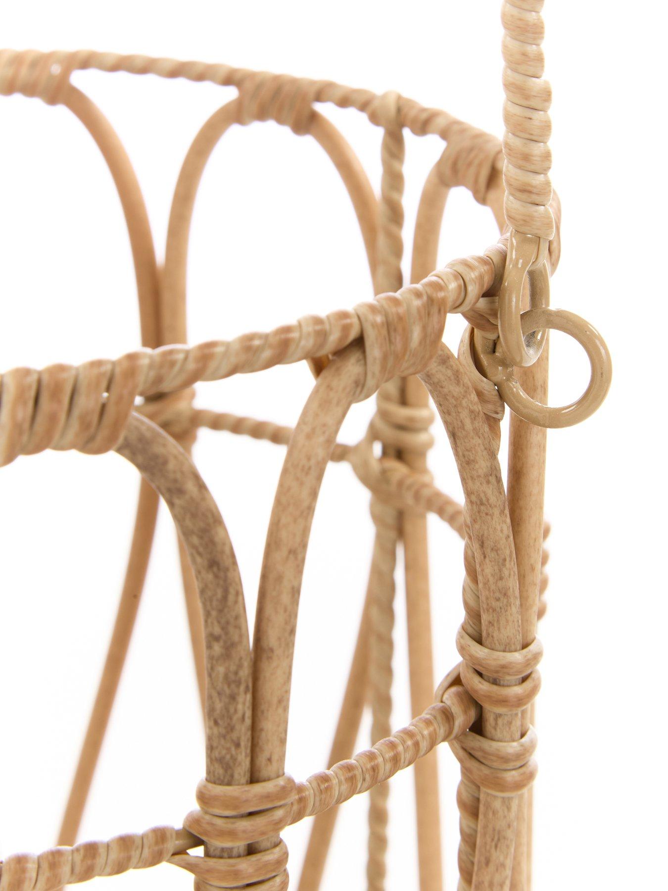 Image 5 of 5 of The Very Collection Vintage Rattan Lantern with Handle - Small