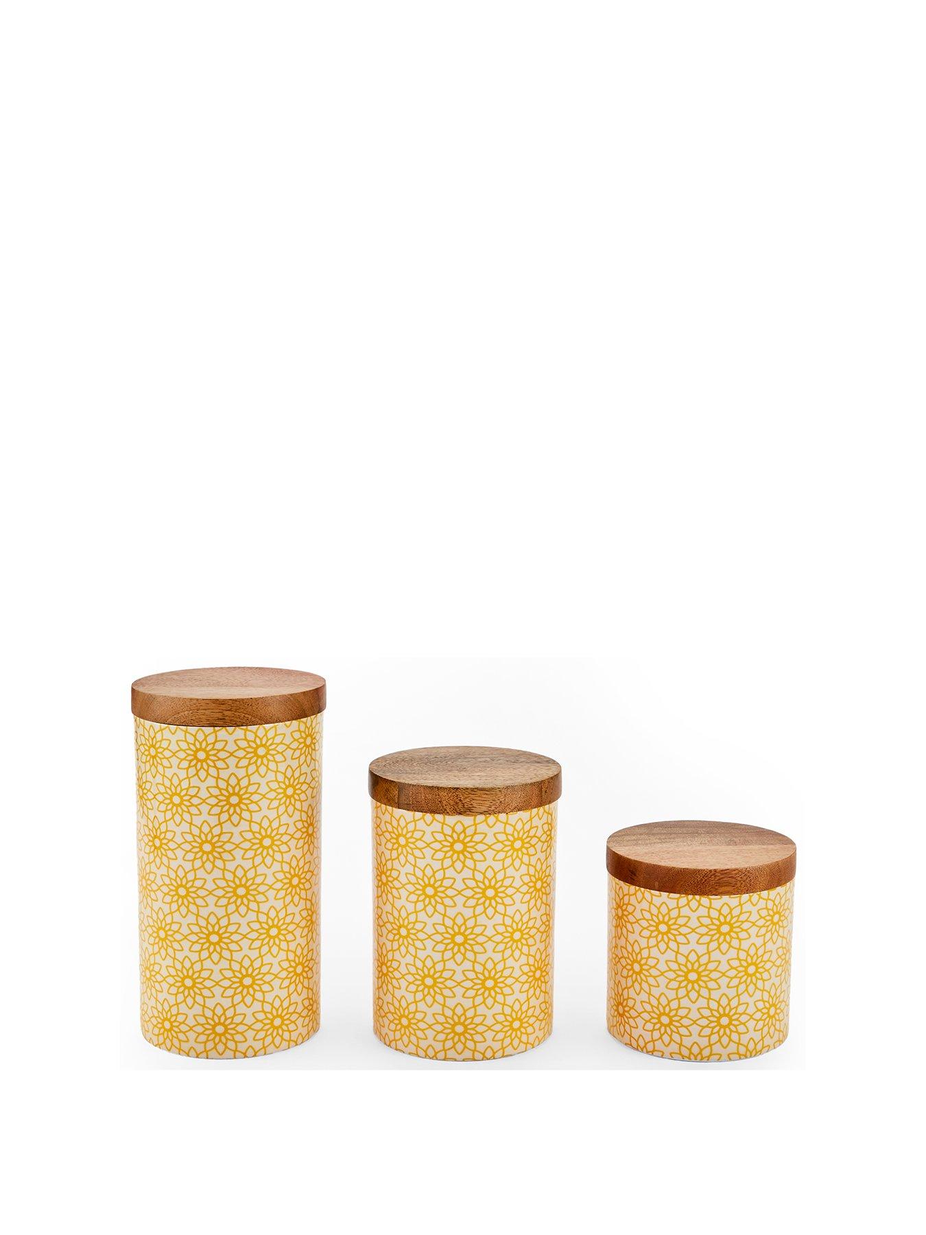 Image 2 of 5 of The Very Collection Set Of 3 Floral Canister