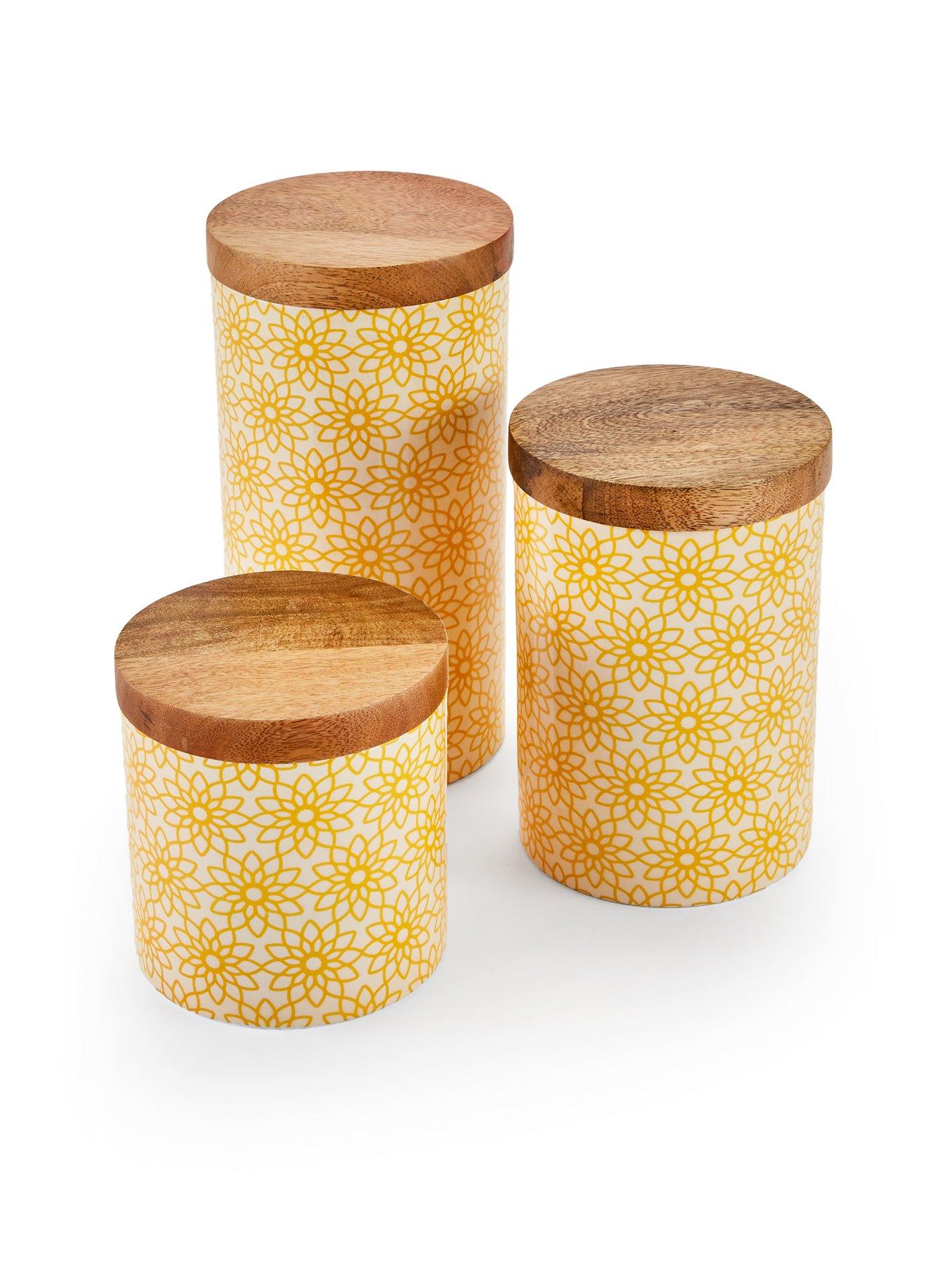 Image 3 of 5 of The Very Collection Set Of 3 Floral Canister
