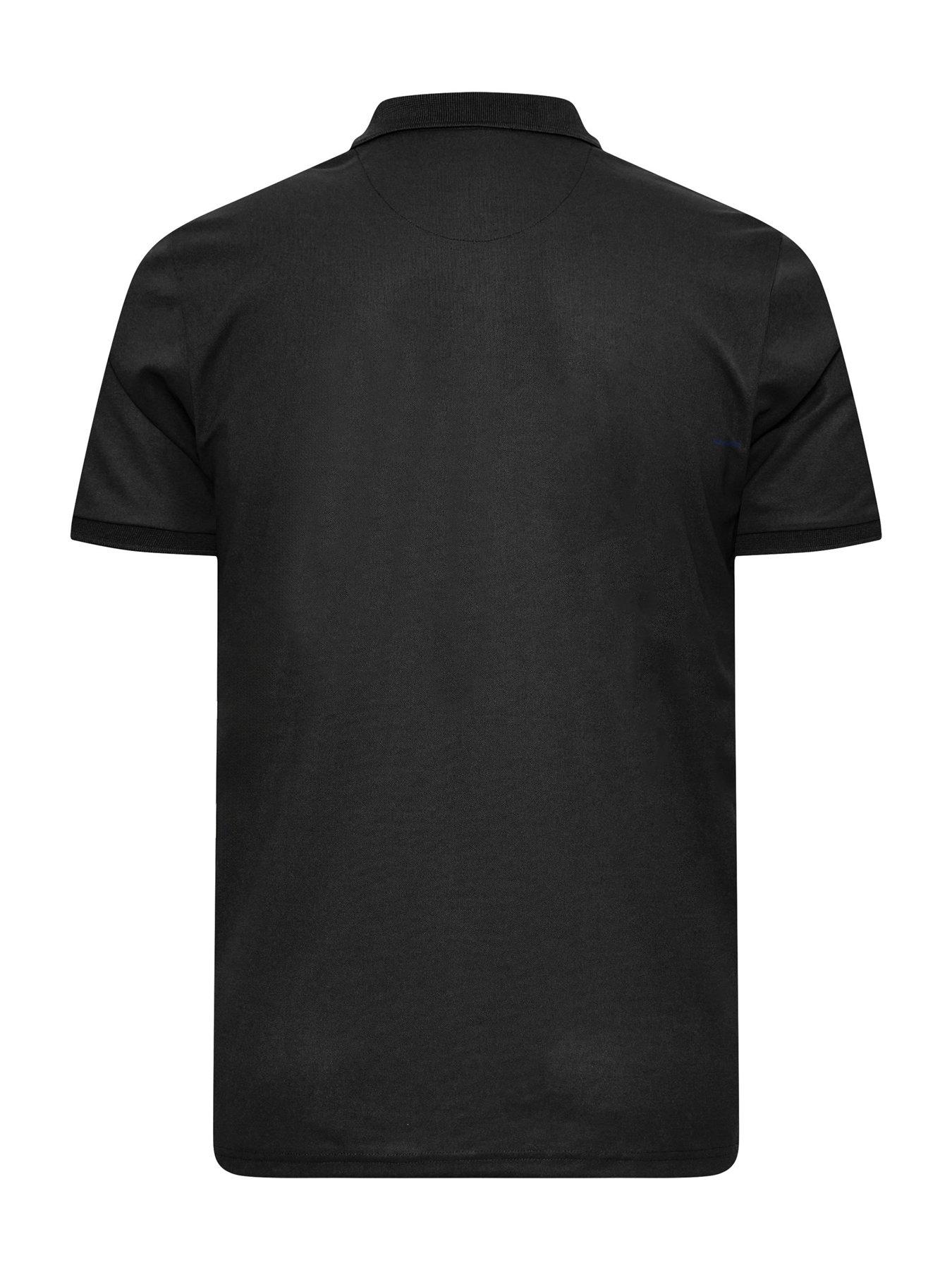 Image 2 of 4 of BadRhino Poly Pique Golf Polo Shirt - Black