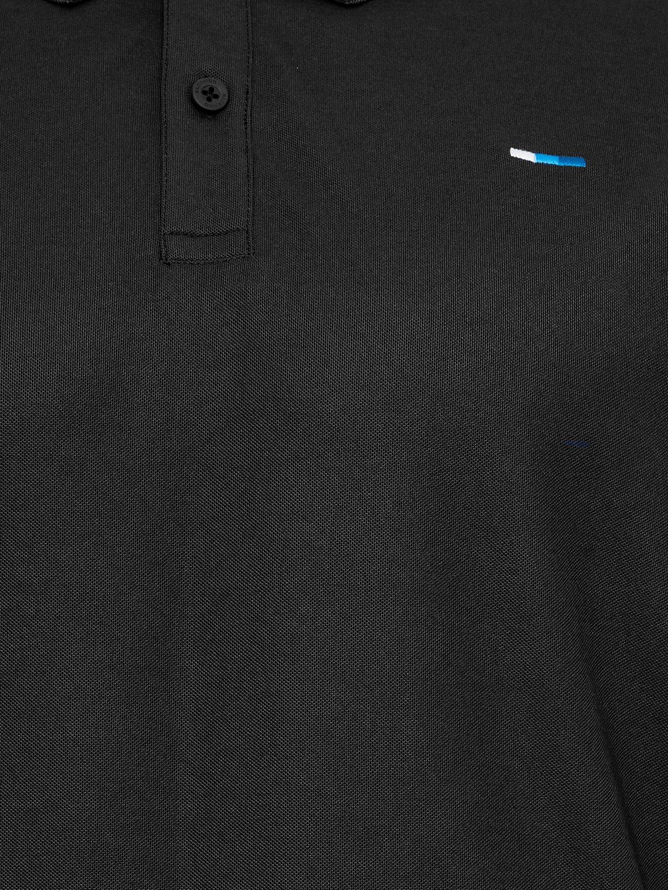 Image 4 of 4 of BadRhino Poly Pique Golf Polo Shirt - Black