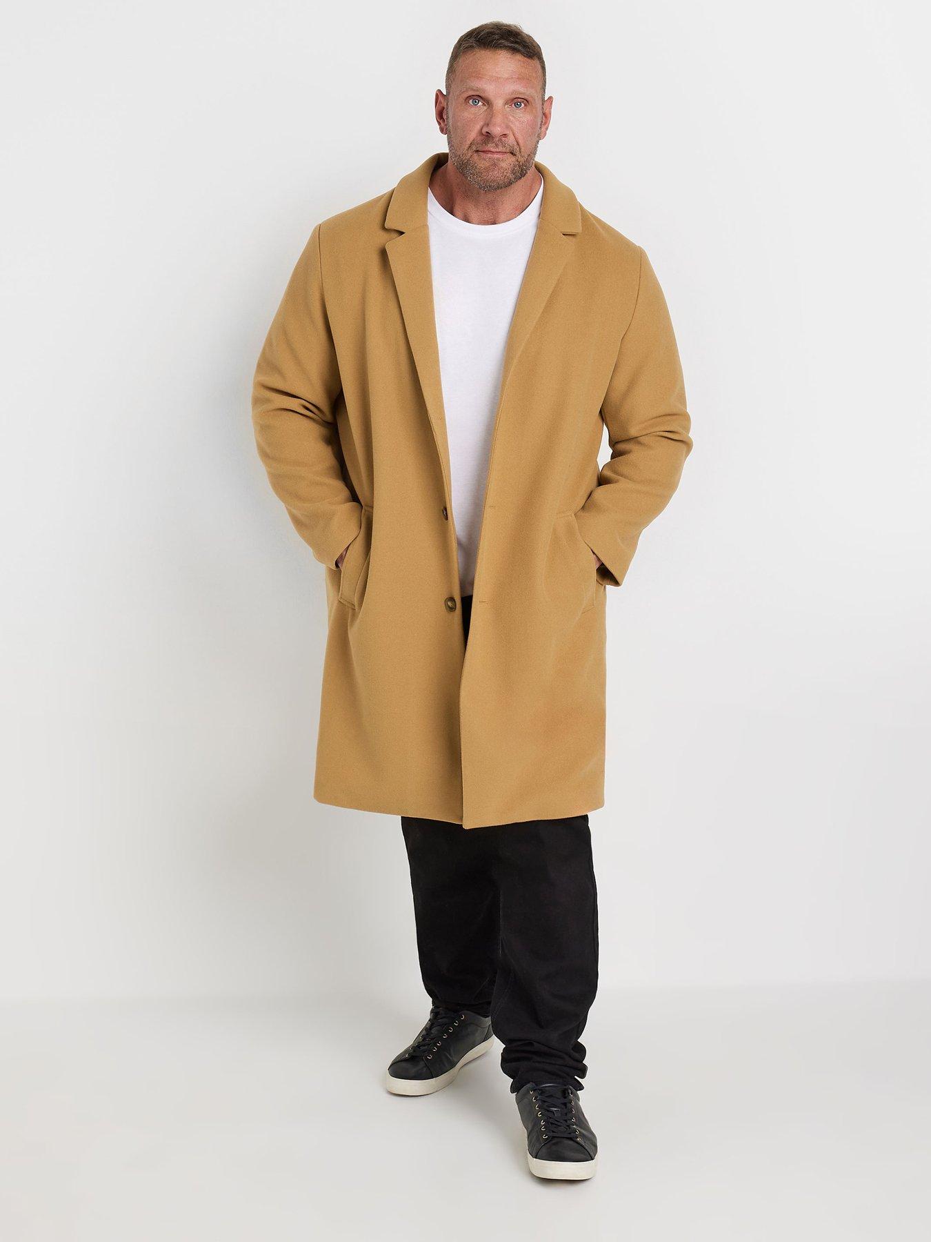 Big & tall overcoats clearance