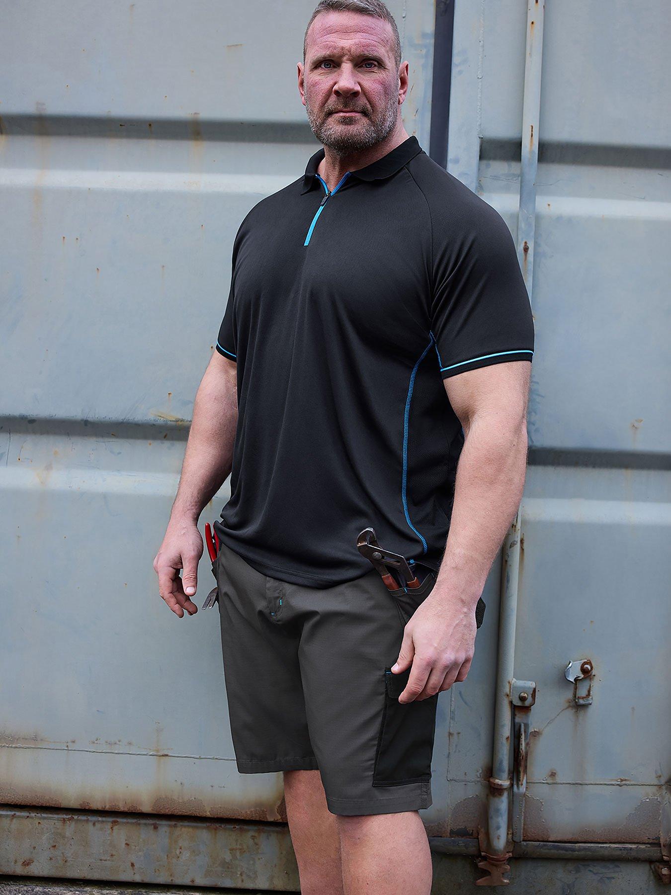 undefined Workwear Plain Polo Shirt - Black