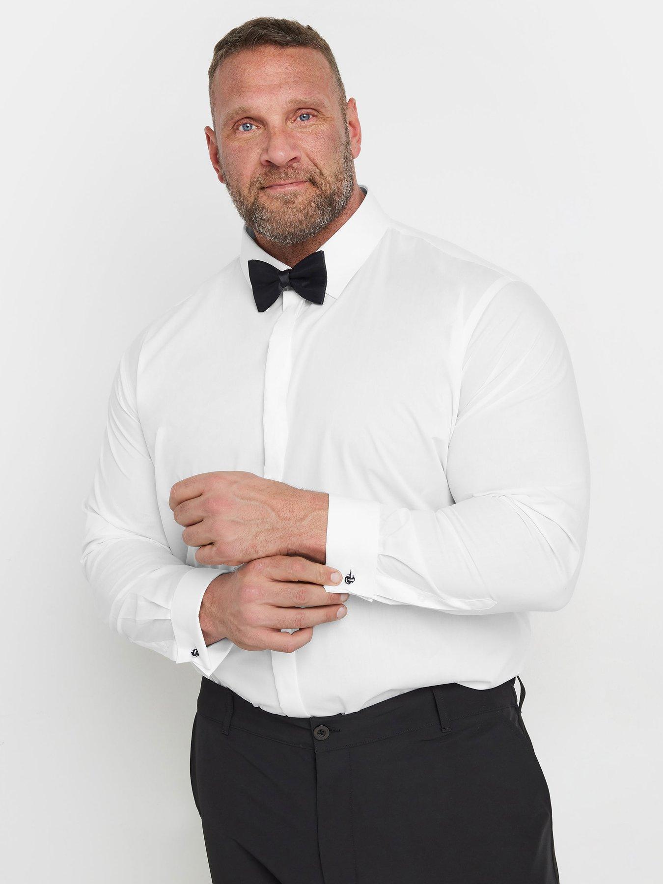 BadRhino Dinner Shirt, White, Size 19, Men
