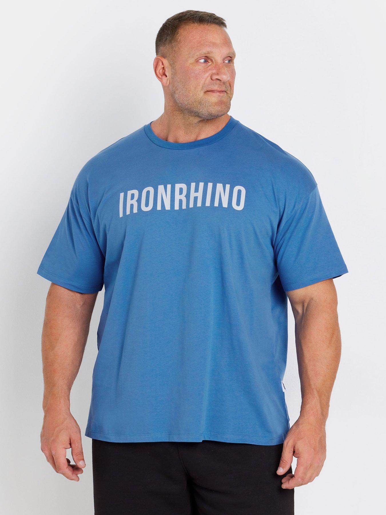 BadRhino Ironrhino 'barbell Club' T-shirt - Blue