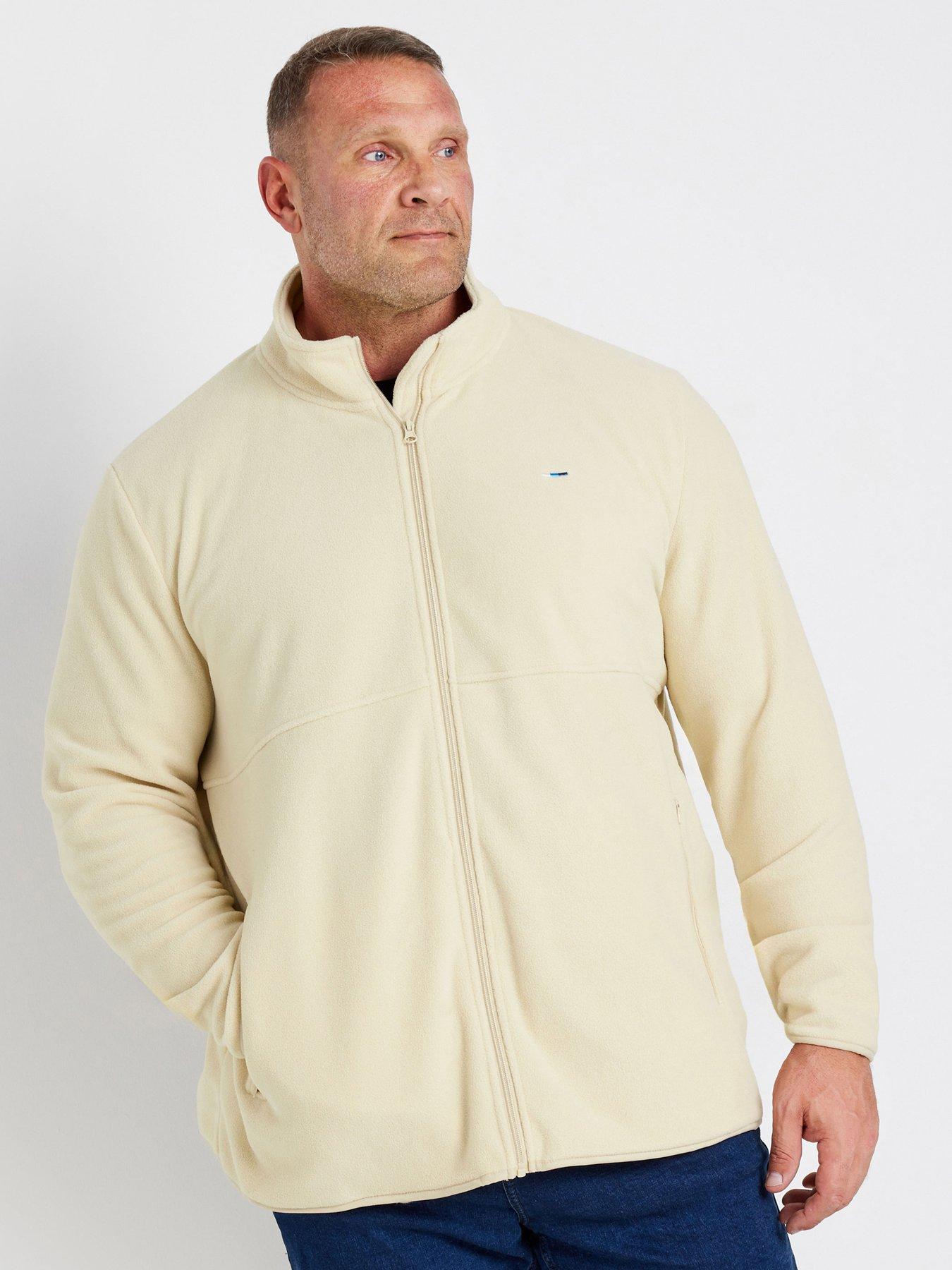 undefined Plain Fleece Jacket - Natural