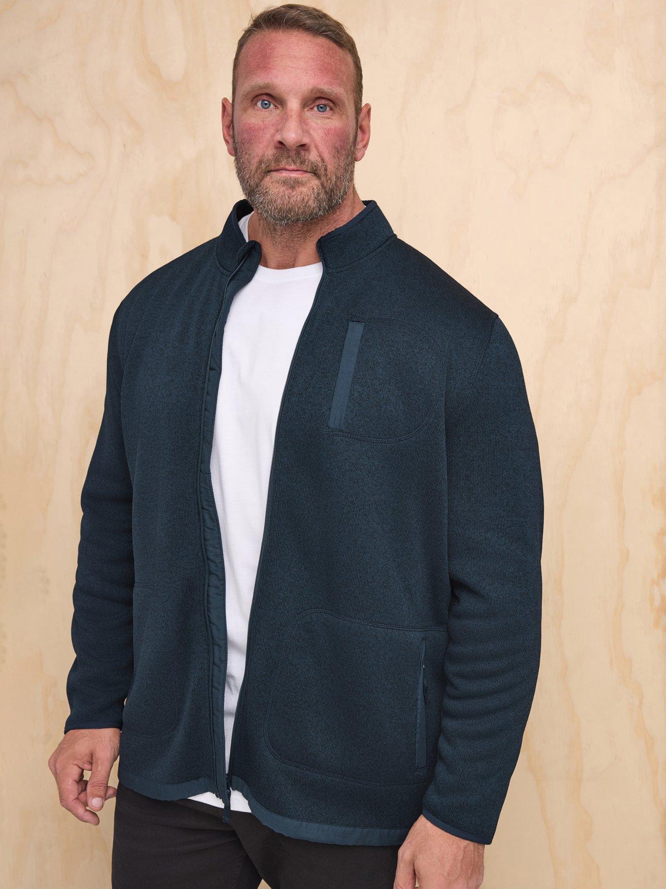 Image 1 of 3 of BadRhino Borg Lined Full Zip Jacket - Blue