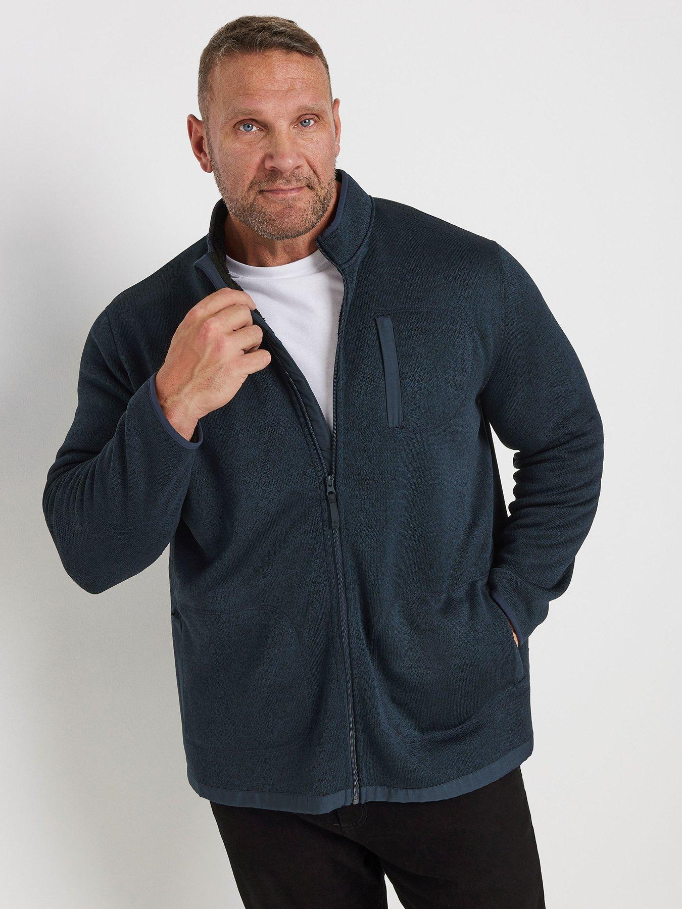 Image 2 of 3 of BadRhino Borg Lined Full Zip Jacket - Blue