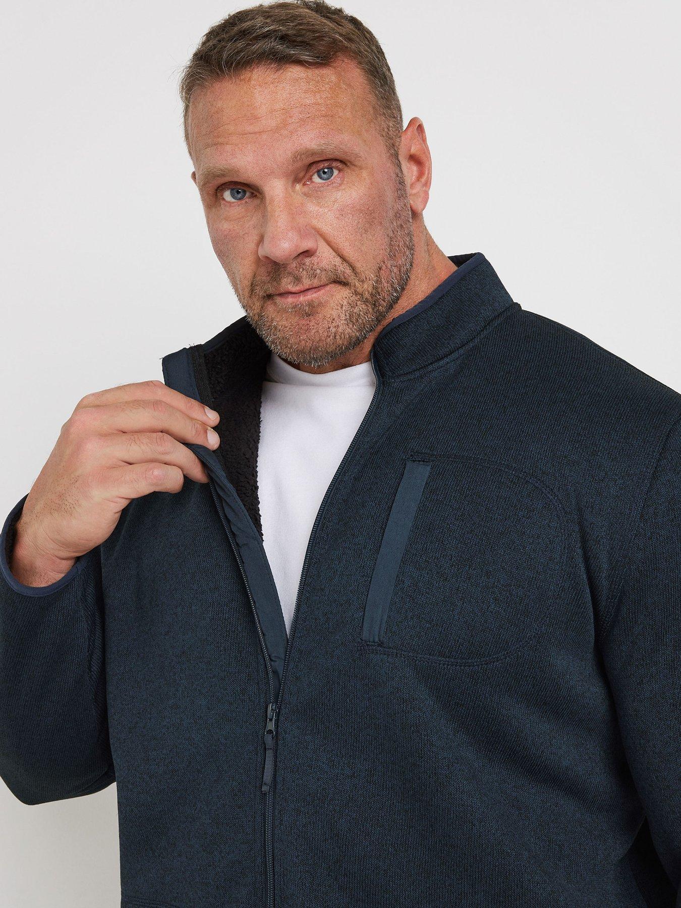 Image 3 of 3 of BadRhino Borg Lined Full Zip Jacket - Blue