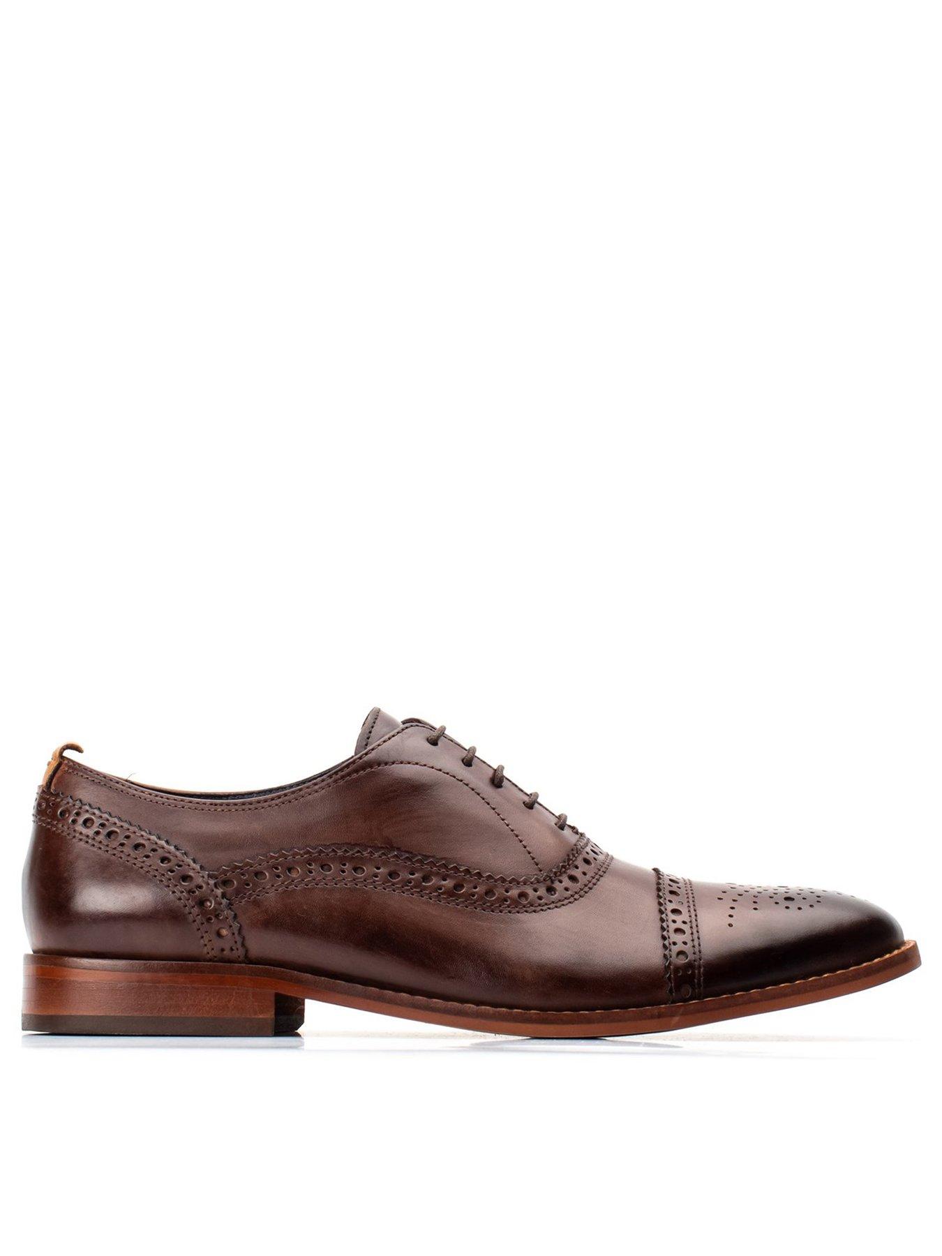 Image 1 of 5 of Base London Cast Brogue Shoe - Brown