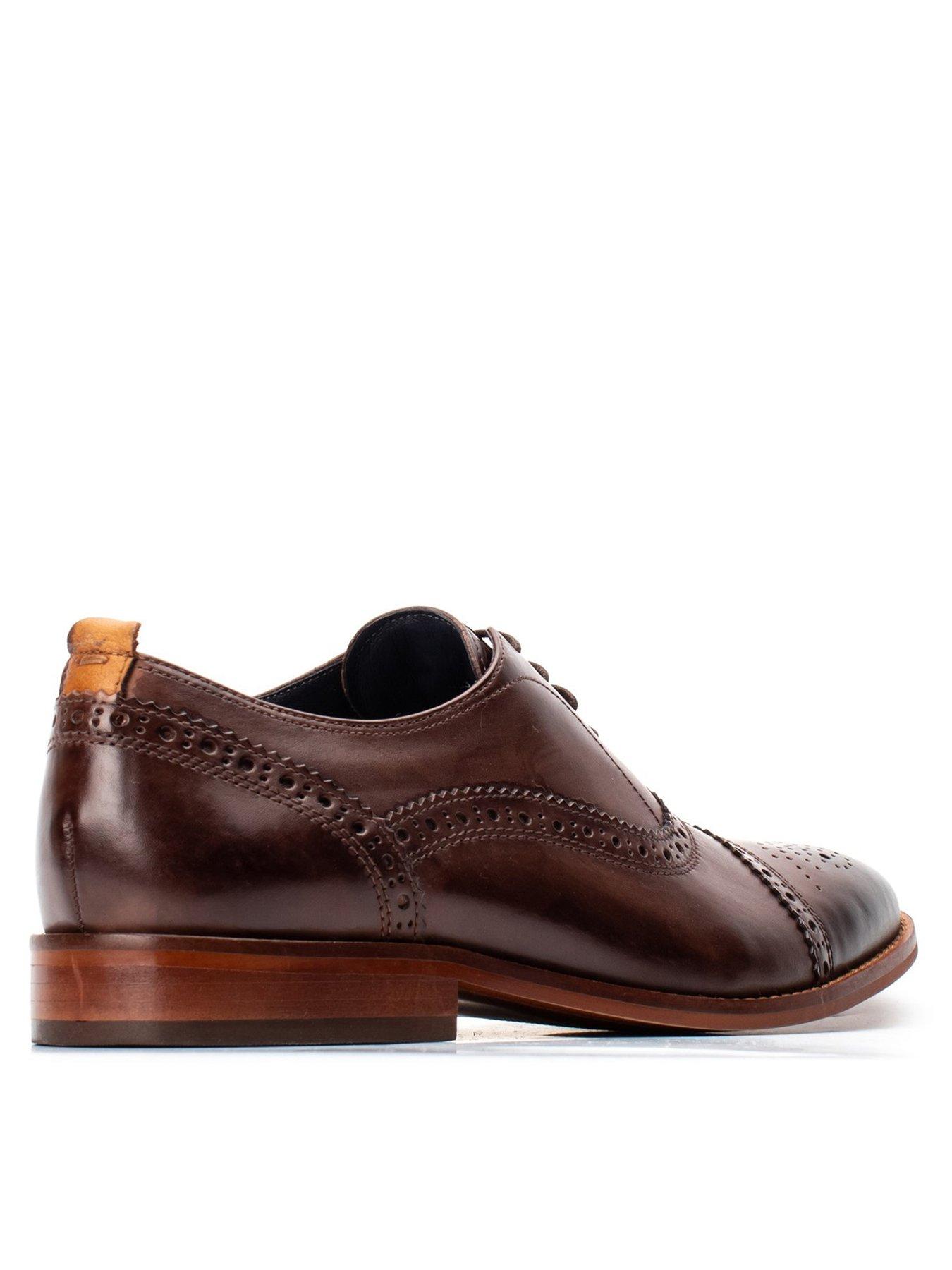 Image 3 of 5 of Base London Cast Brogue Shoe - Brown