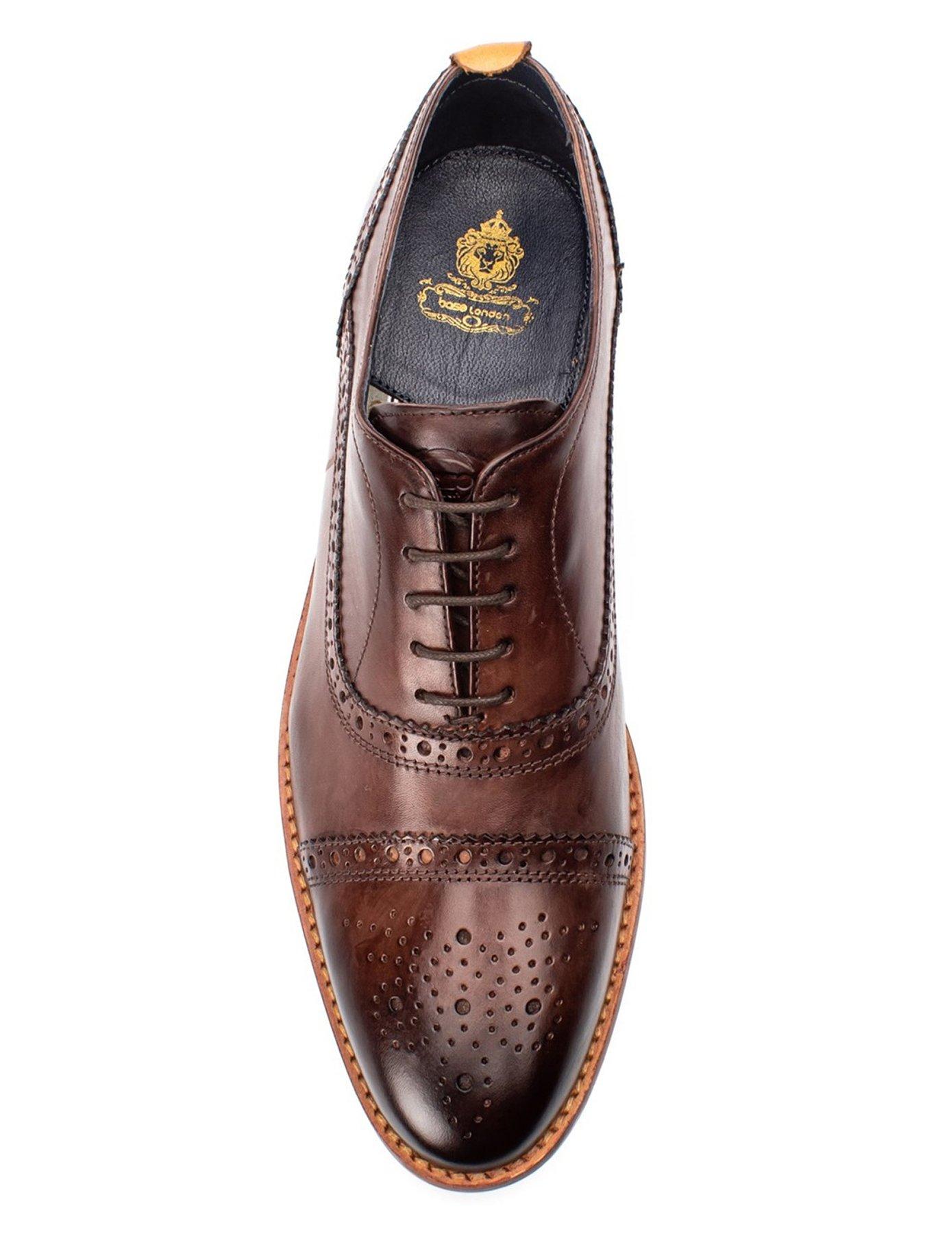 Image 4 of 5 of Base London Cast Brogue Shoe - Brown