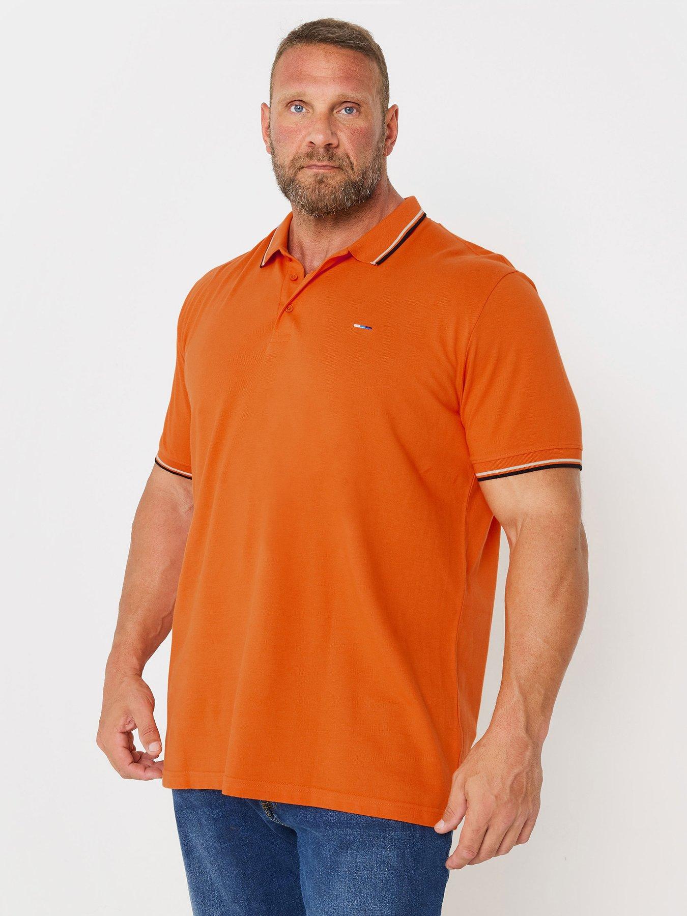 undefined Br Tipped Polo Shirt - Orange
