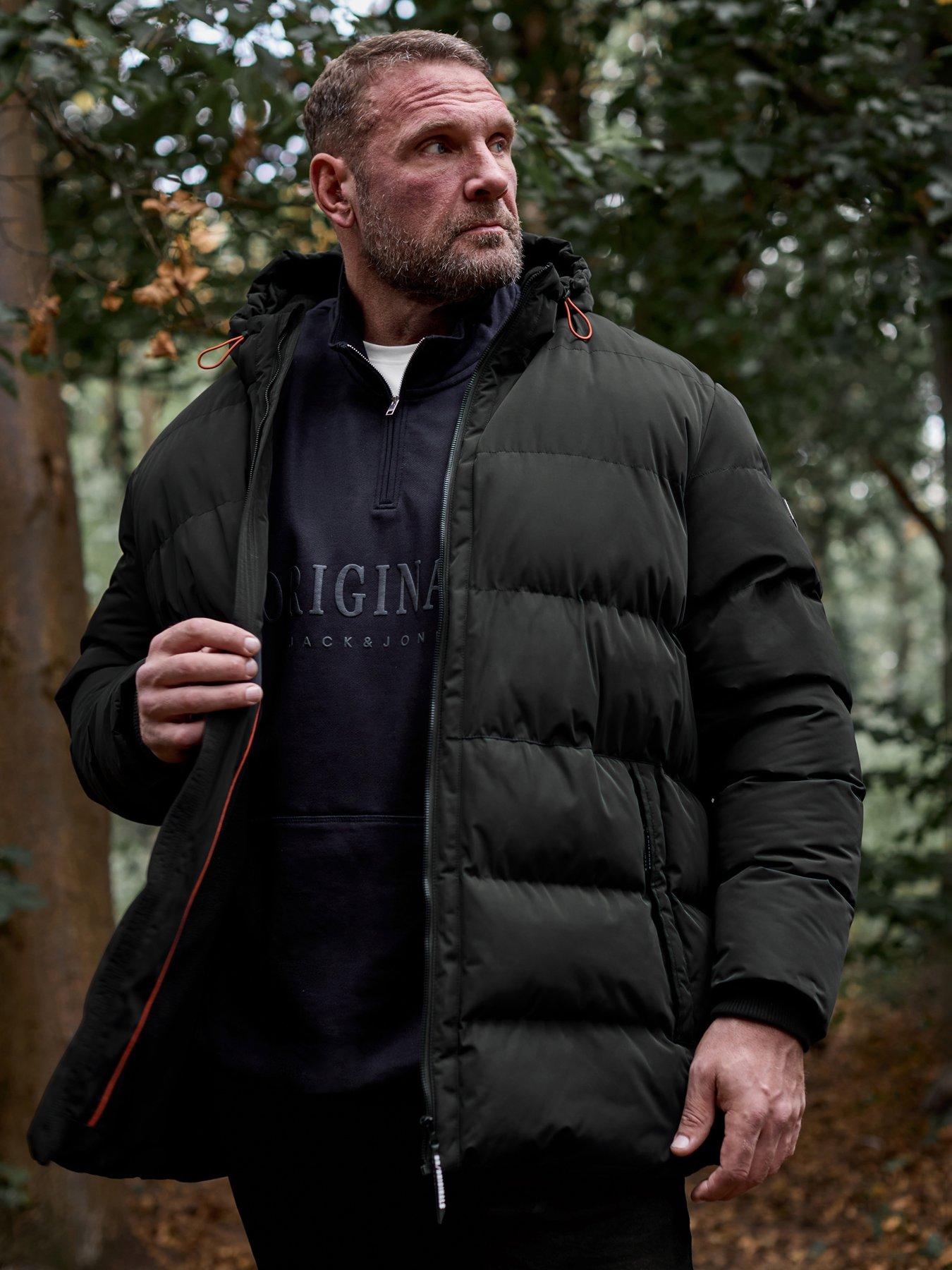 undefined Hooded Padded Coat - Black