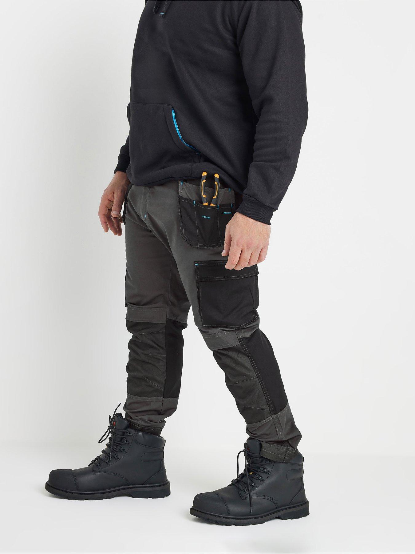Image 1 of 3 of BadRhino Workwear Cargo Trousers - Black