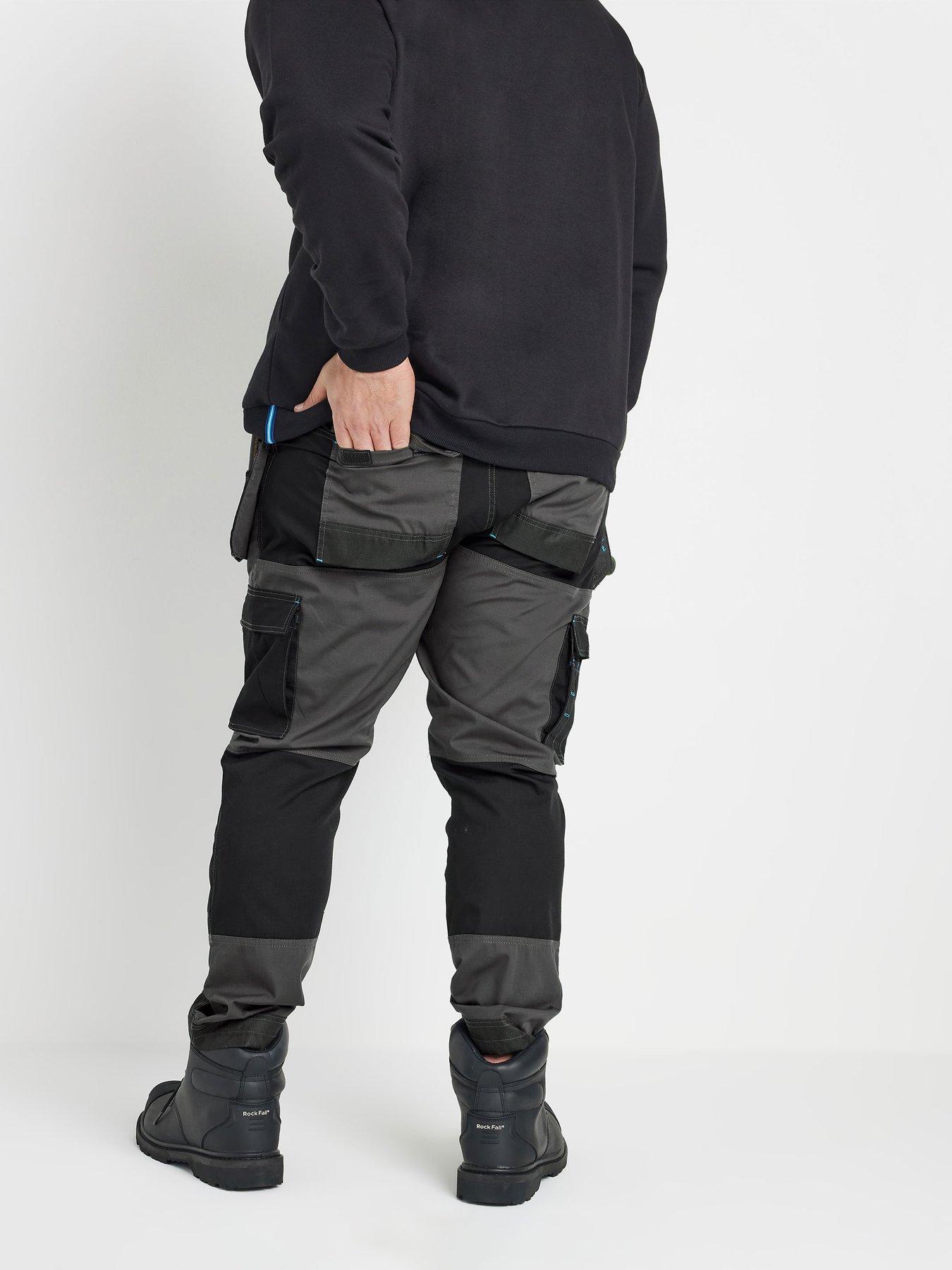Image 2 of 3 of BadRhino Workwear Cargo Trousers - Black