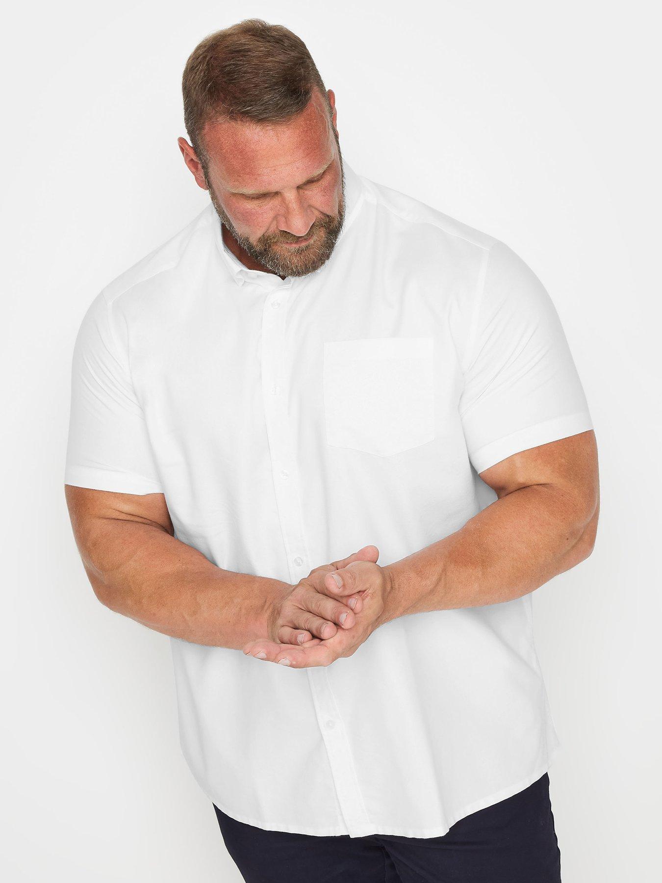 Badrhino Oxford Weave Long Sleeve Shirt - White