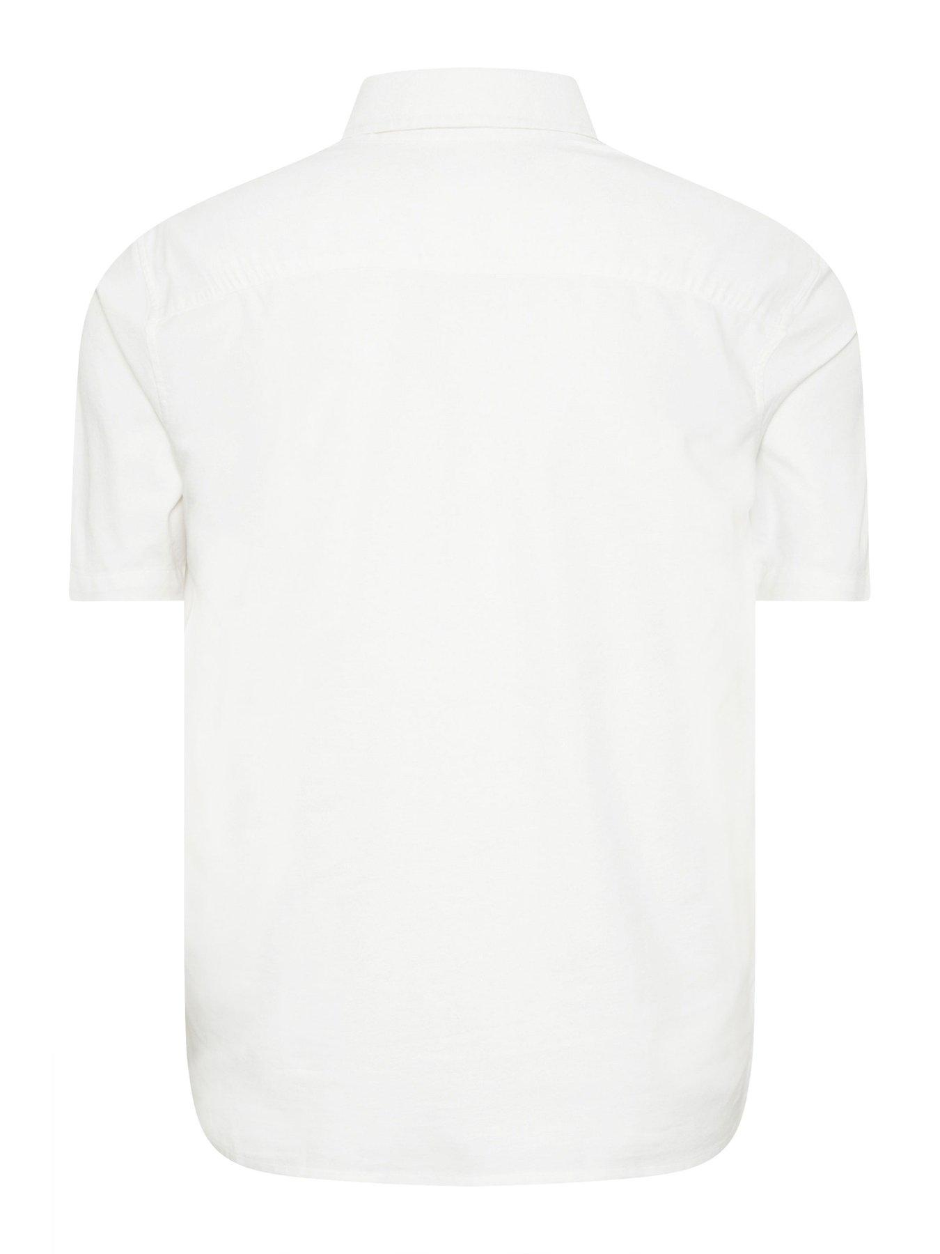Image 2 of 3 of BadRhino Oxford Weave Long Sleeve Shirt - White