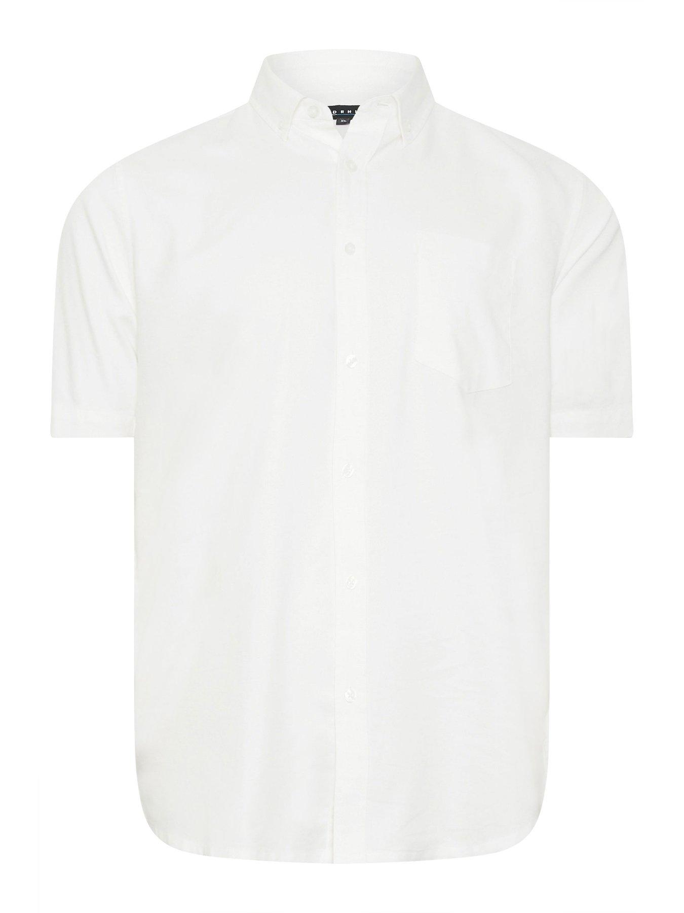 Image 3 of 3 of BadRhino Oxford Weave Long Sleeve Shirt - White