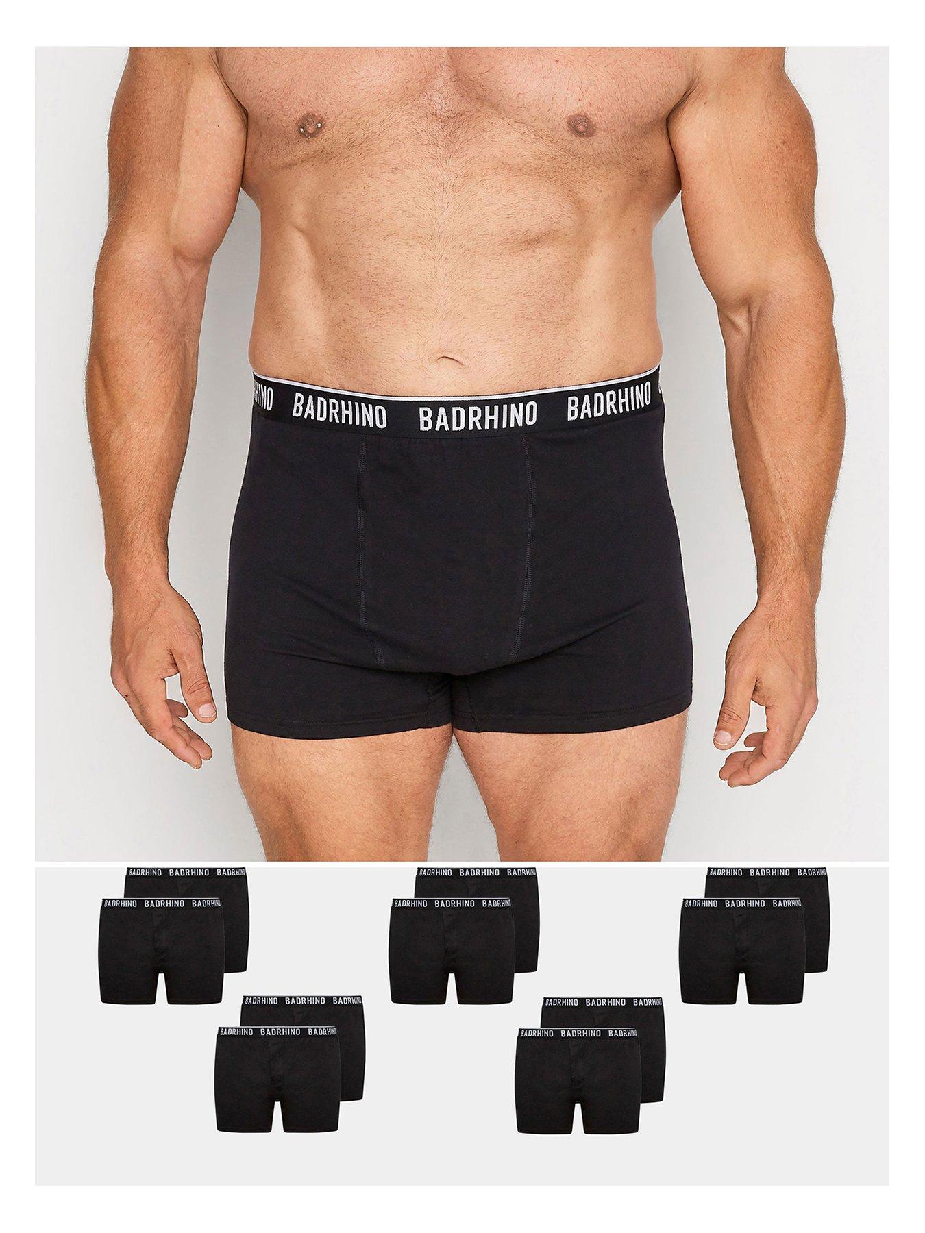 Badrhino Men's Black 10 Pack Trunks In | : Large - Image 2