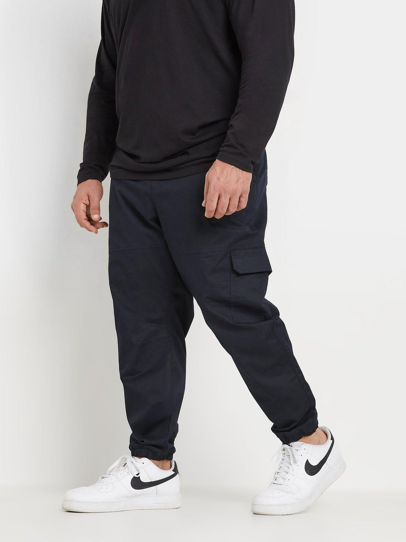 undefined Big  &  Tall Cargo Trousers 32" - Blue