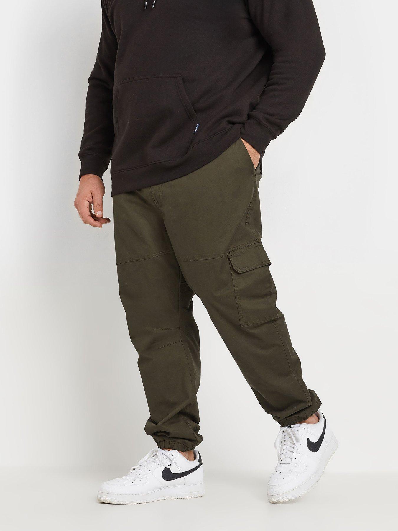undefined Big  &  Tall Cargo Trousers 30" - Brown