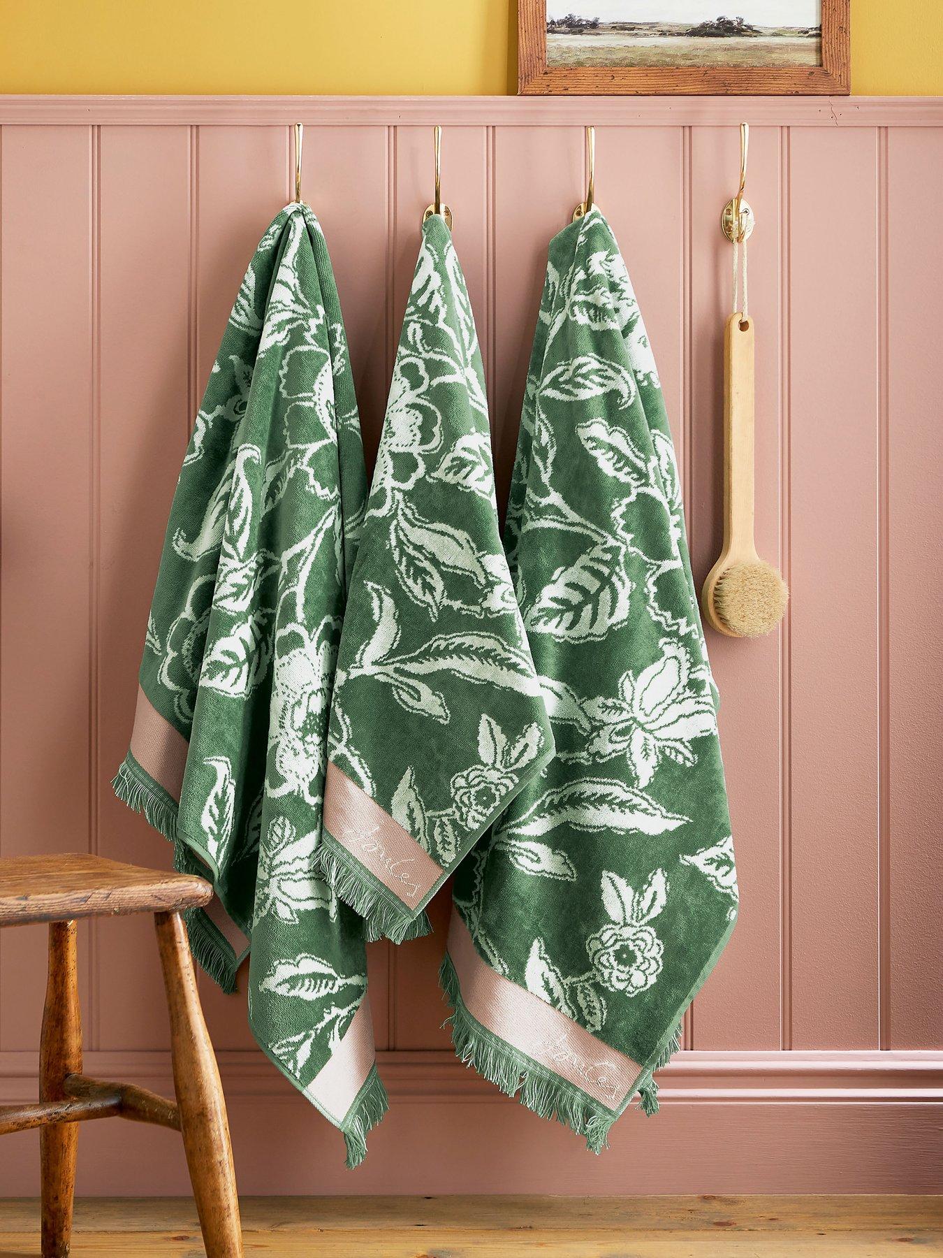undefined Juliette 100% Cotton Percale Towels Hand Green