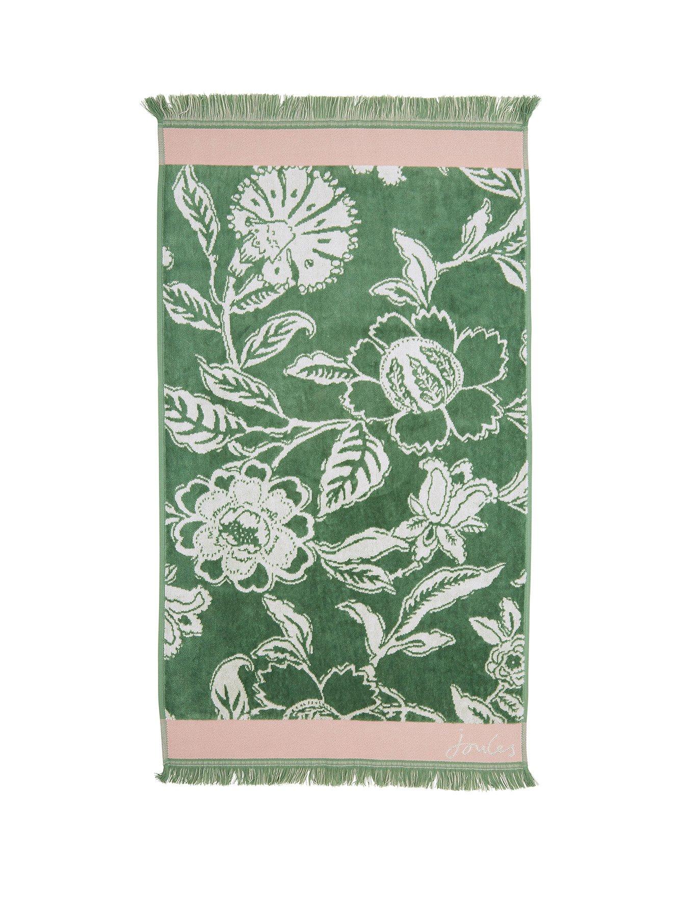 Image 2 of 2 of Joules Juliette 100% Cotton Percale Towels Hand Green