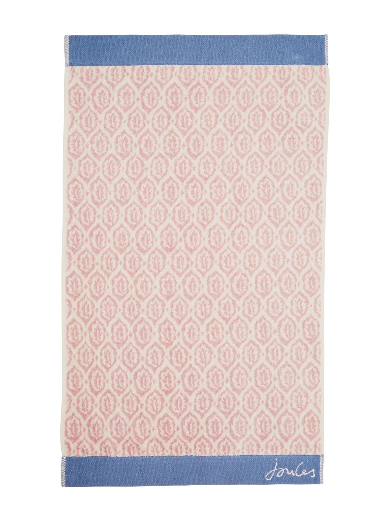 Image 3 of 3 of Joules Leaf Trellis 100% Cotton Towels Hand Pink