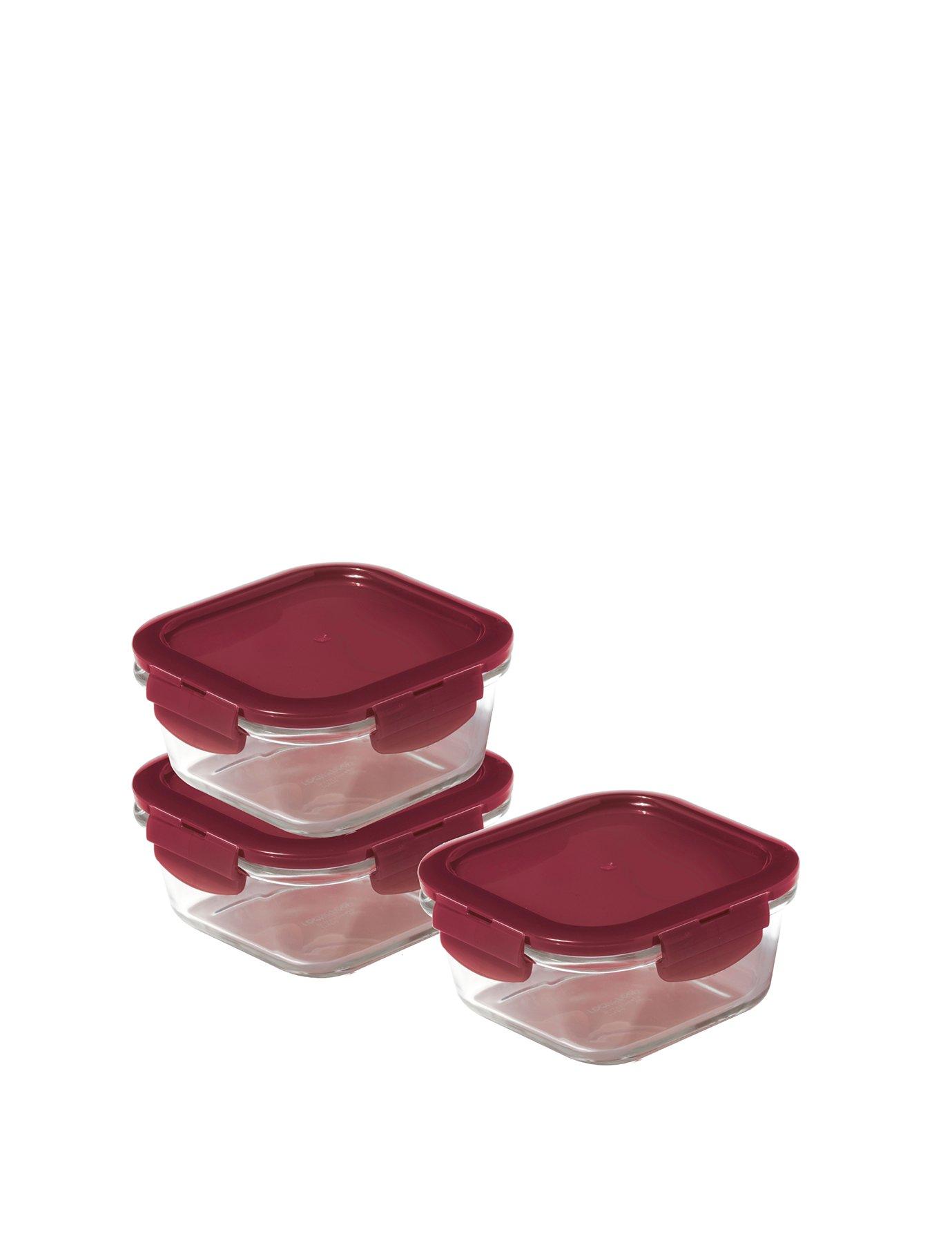 Image 2 of 7 of LocknLock Ovenglass Square, 500ml Set Of 3