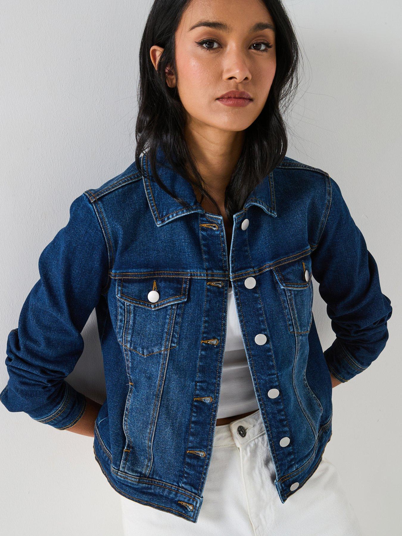undefined Denim Western Jacket - Dark Wash